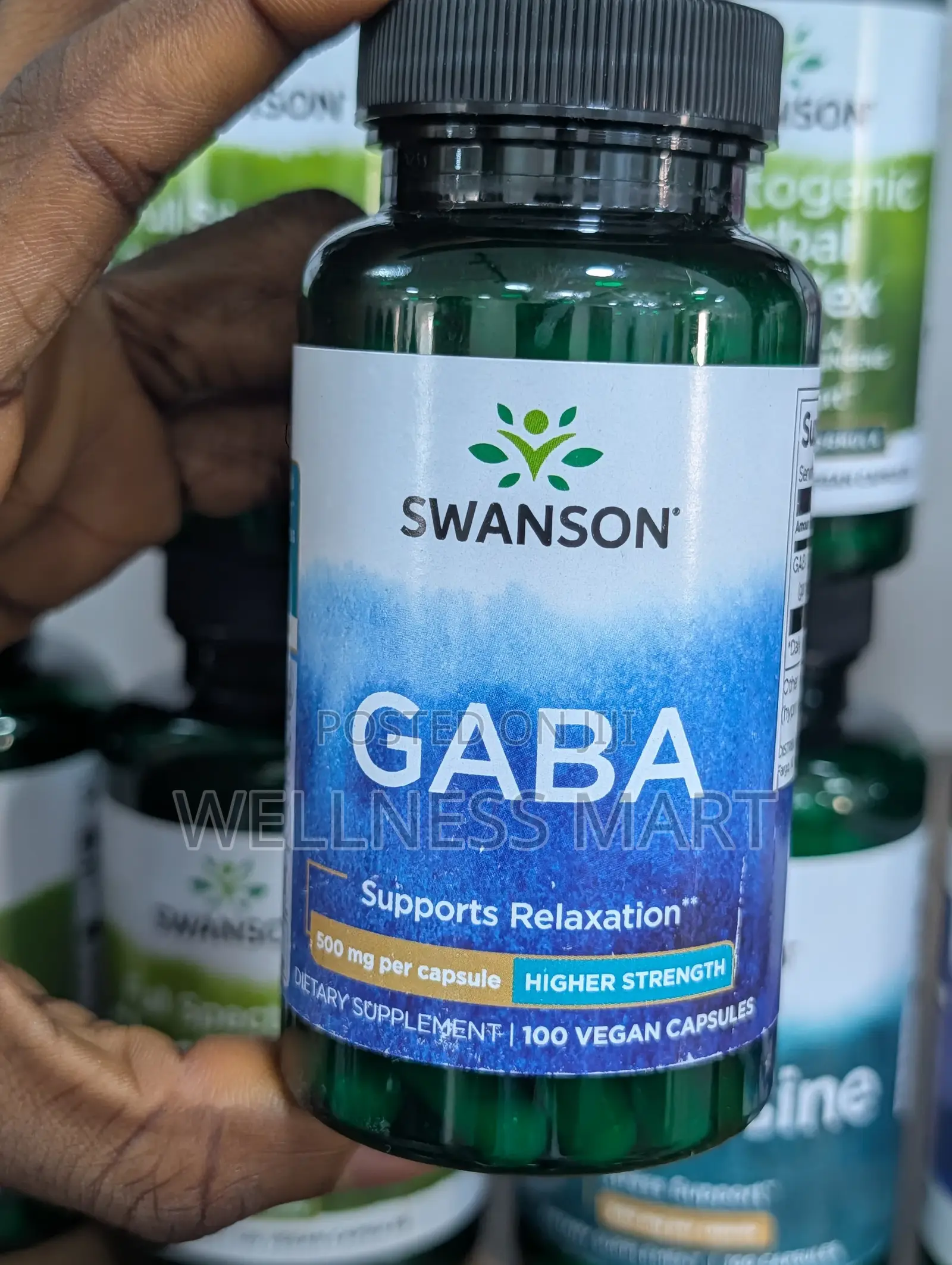Swanson Gaba 500mg 100 Caps | Mind Racing at Night? | Lagos
