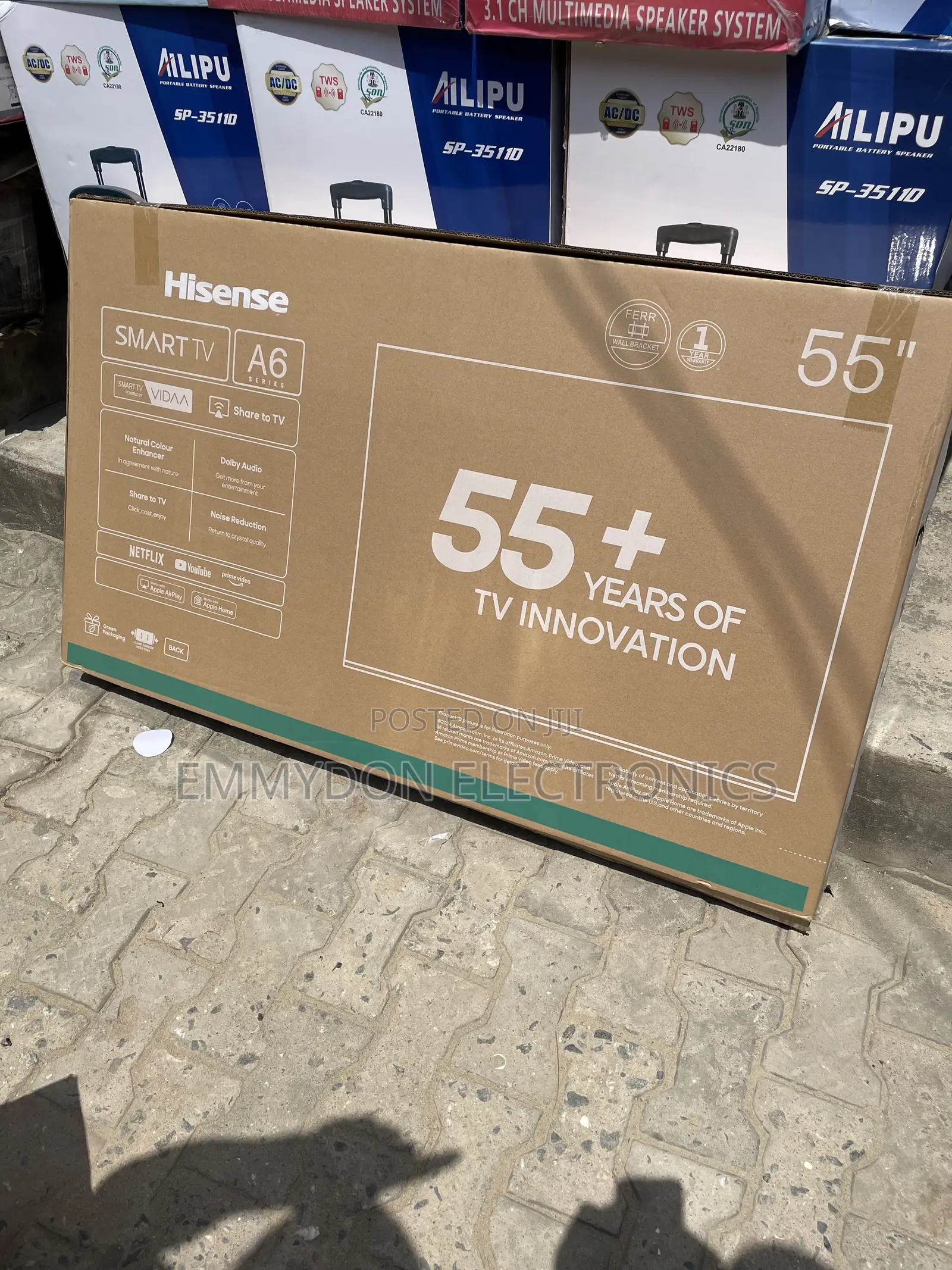 Hisense 55” Led Smart Tv With Smart Connectivity Features