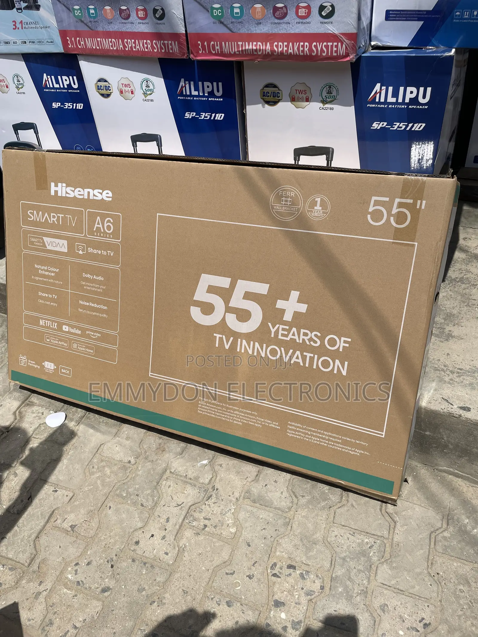 Hisense 55” Led Smart Tv With Smart Connectivity Features