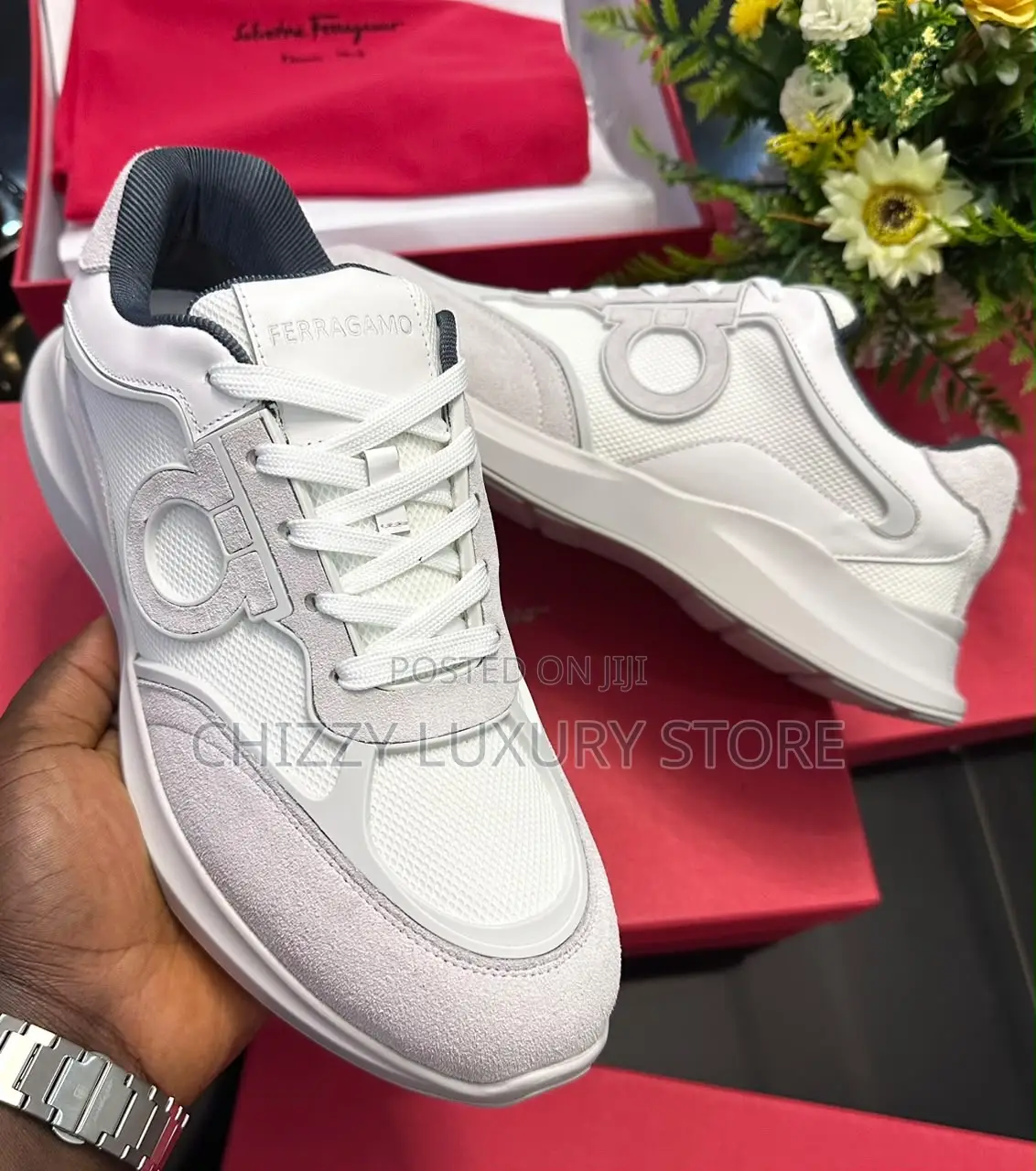 Salvatore Ferragamo Quality Luxury Men Sneakers
