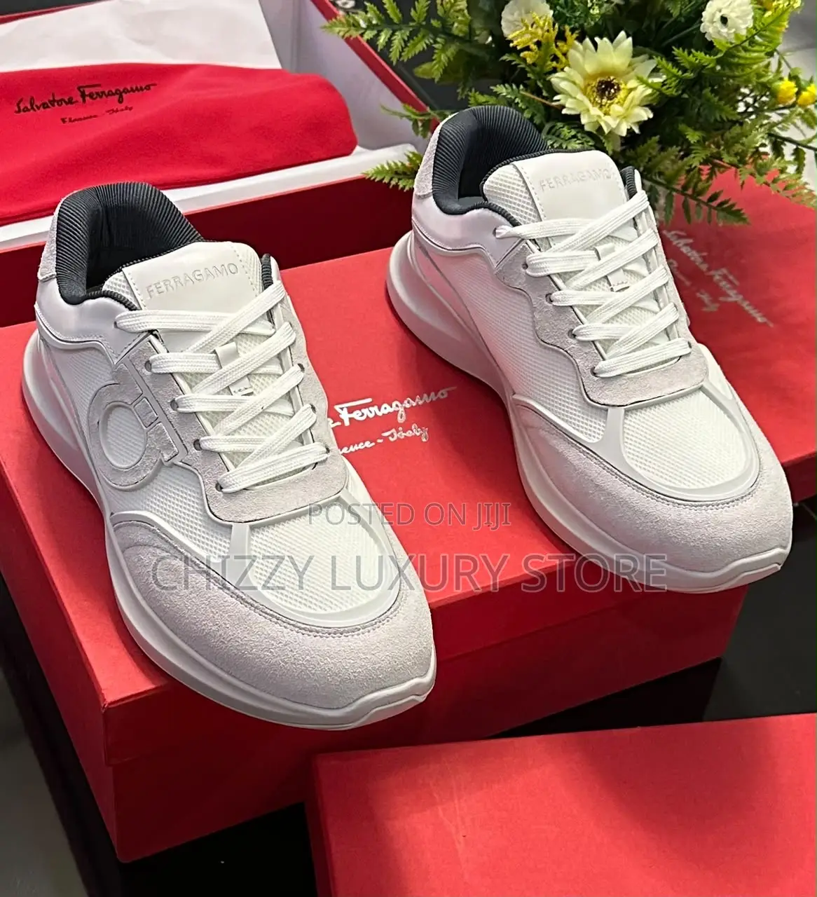 Salvatore Ferragamo Quality Luxury Men Sneakers