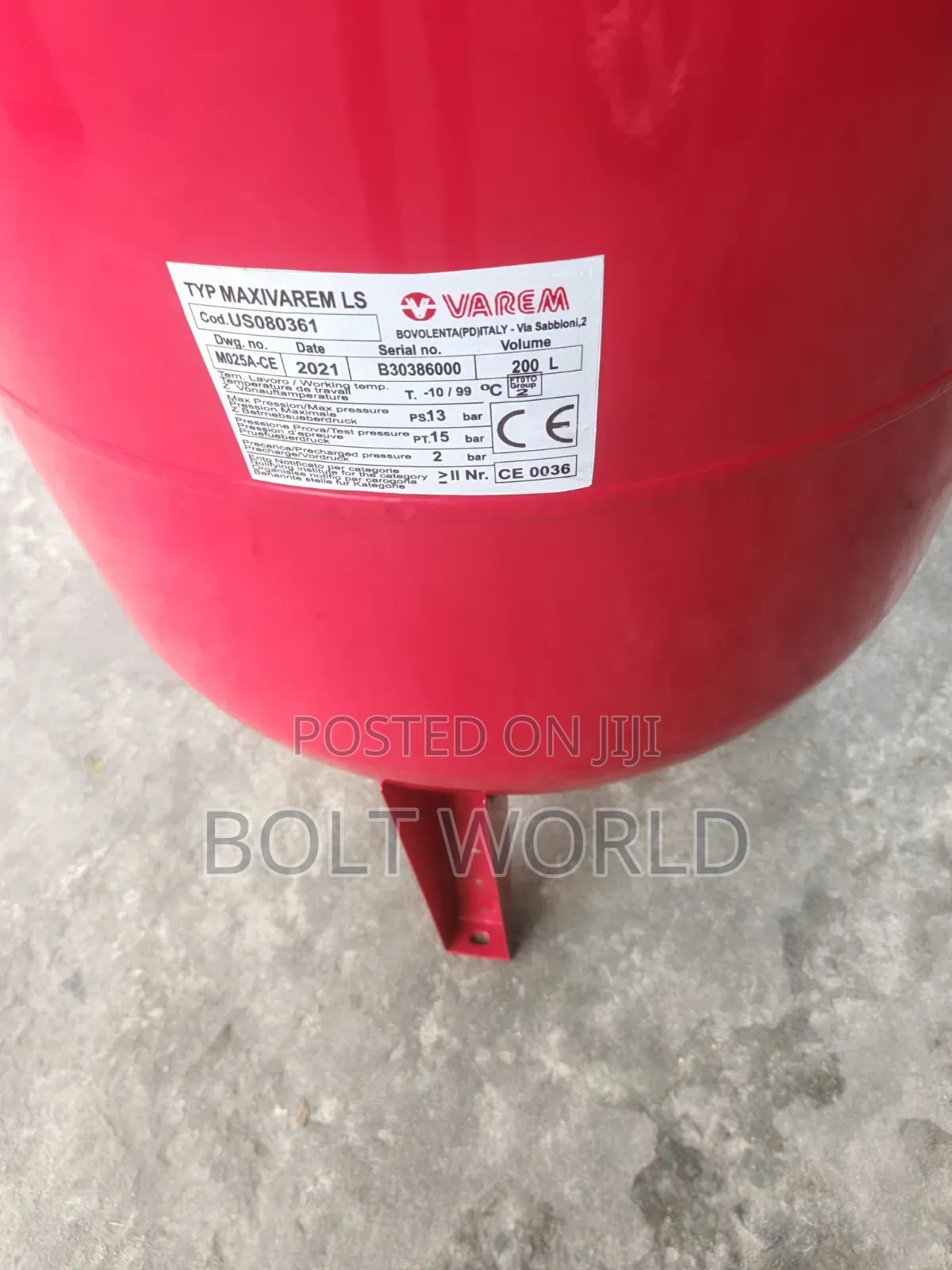 Varem Pressure Expansion Tank 200l