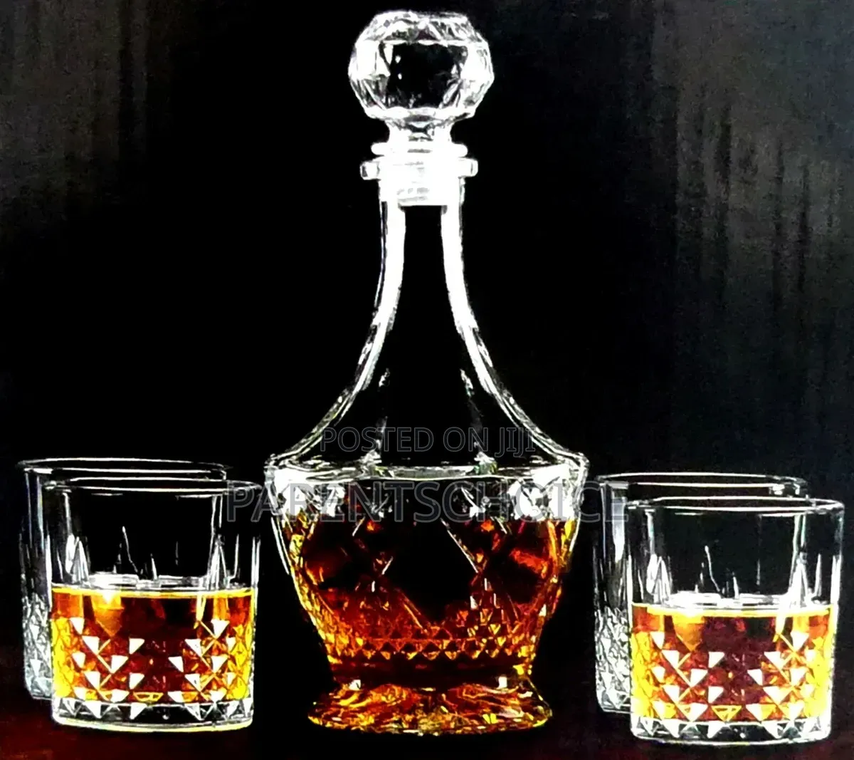 Glass Whisky Decanter Liquor Container Bottle - 730ml/ 25oz