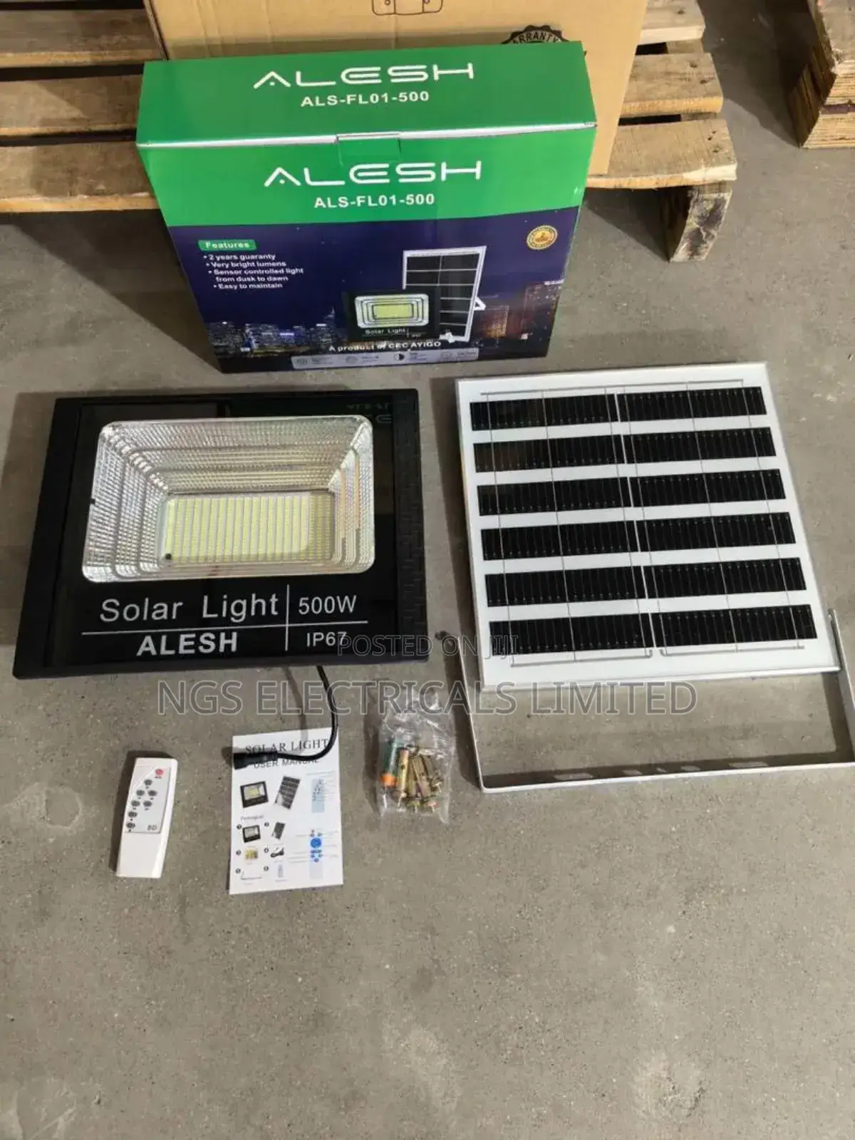 500w Solar Flood Light