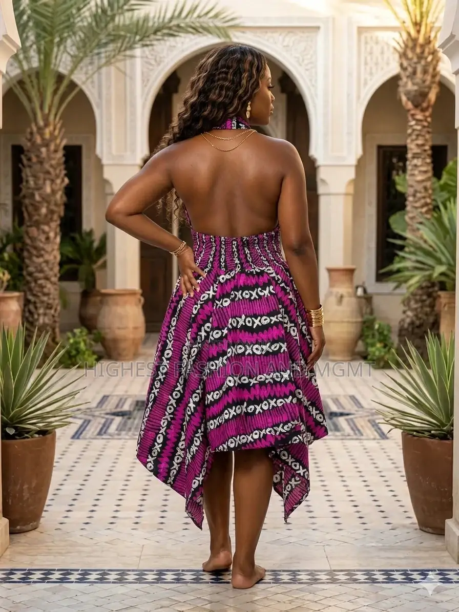 Backless Handkerchief Short Gown - Style 988