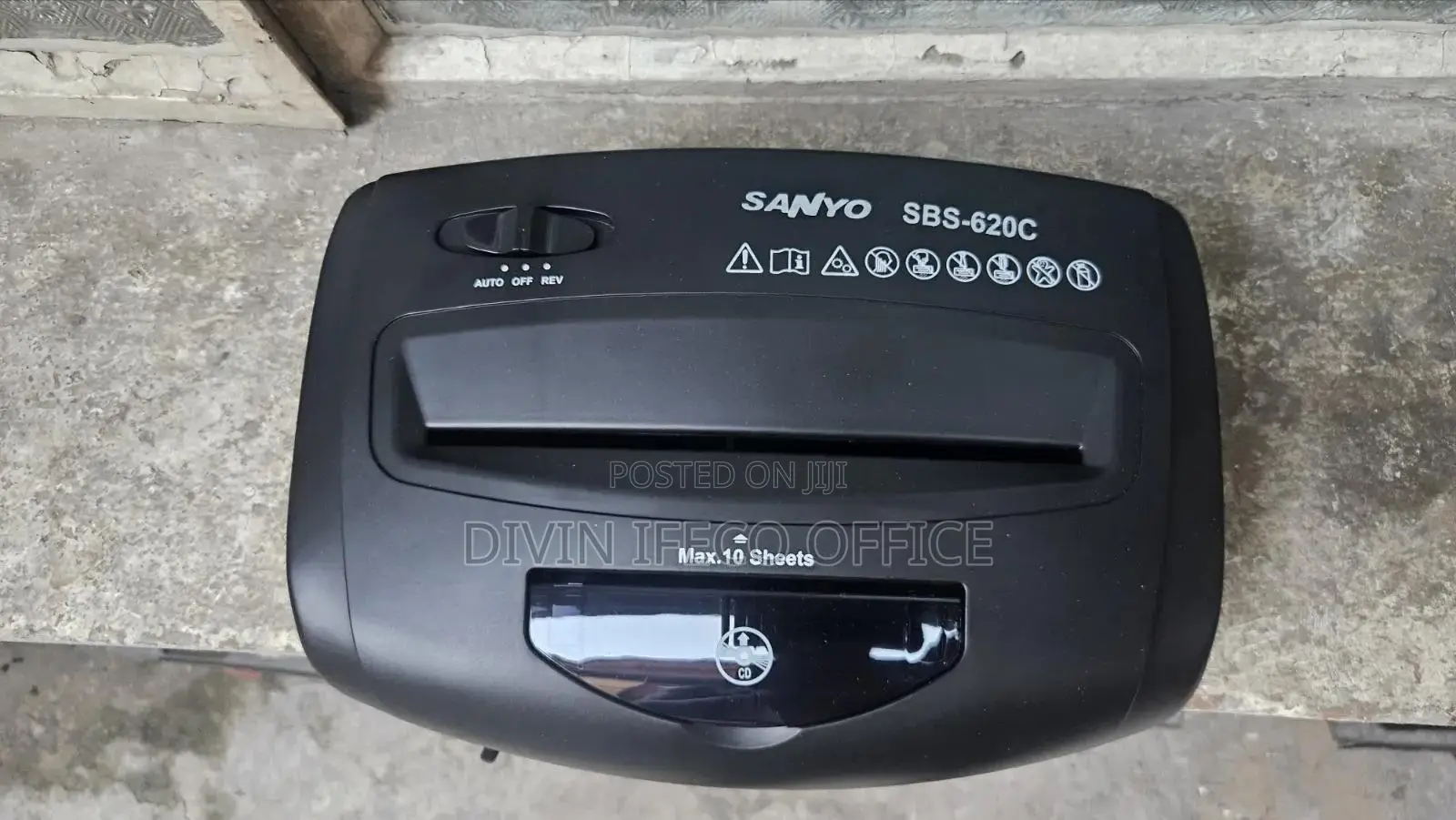 Sanyo SBS 620c Paper Shredder
