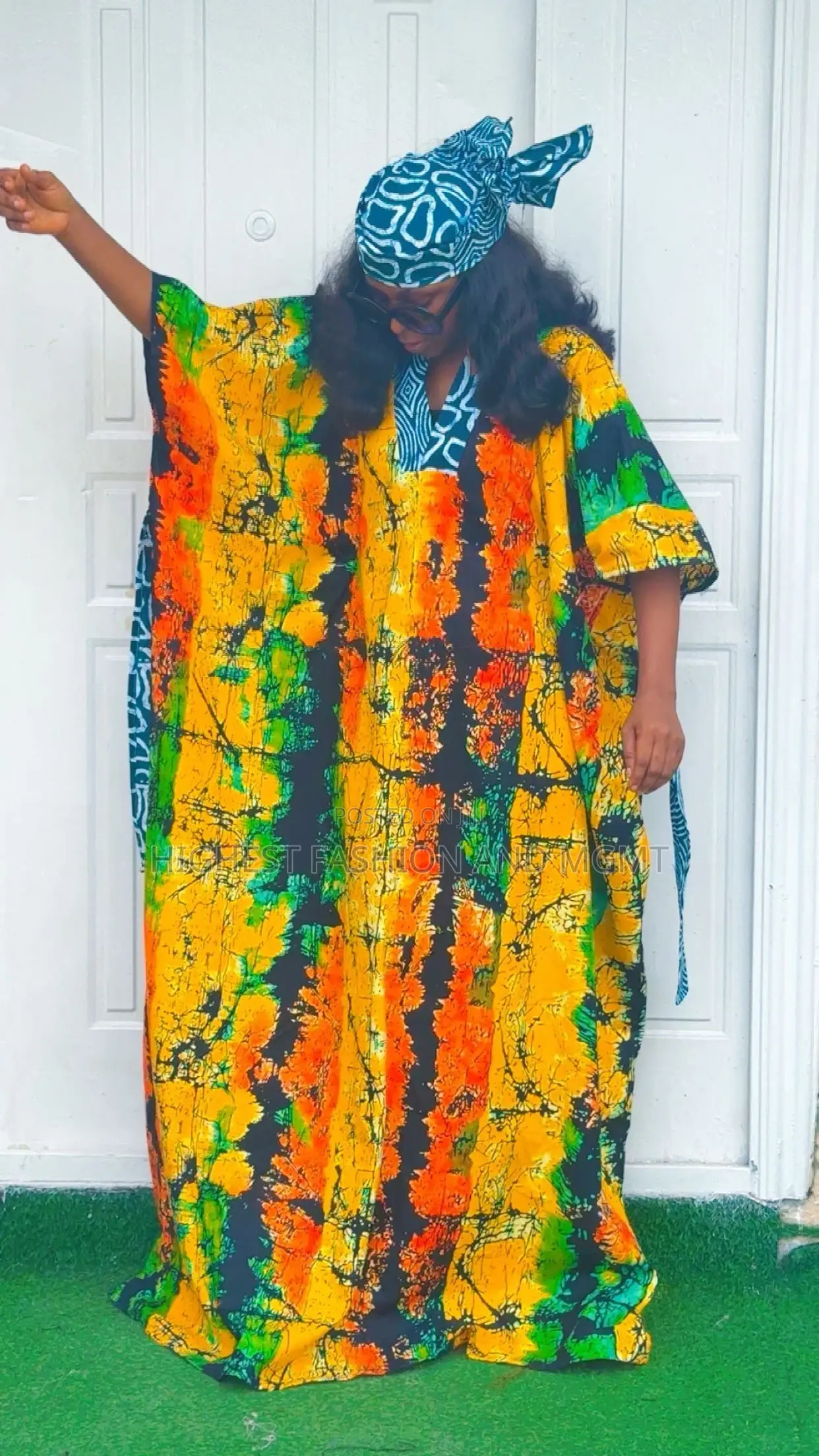 Bubu Gown and Scarf - Style 850