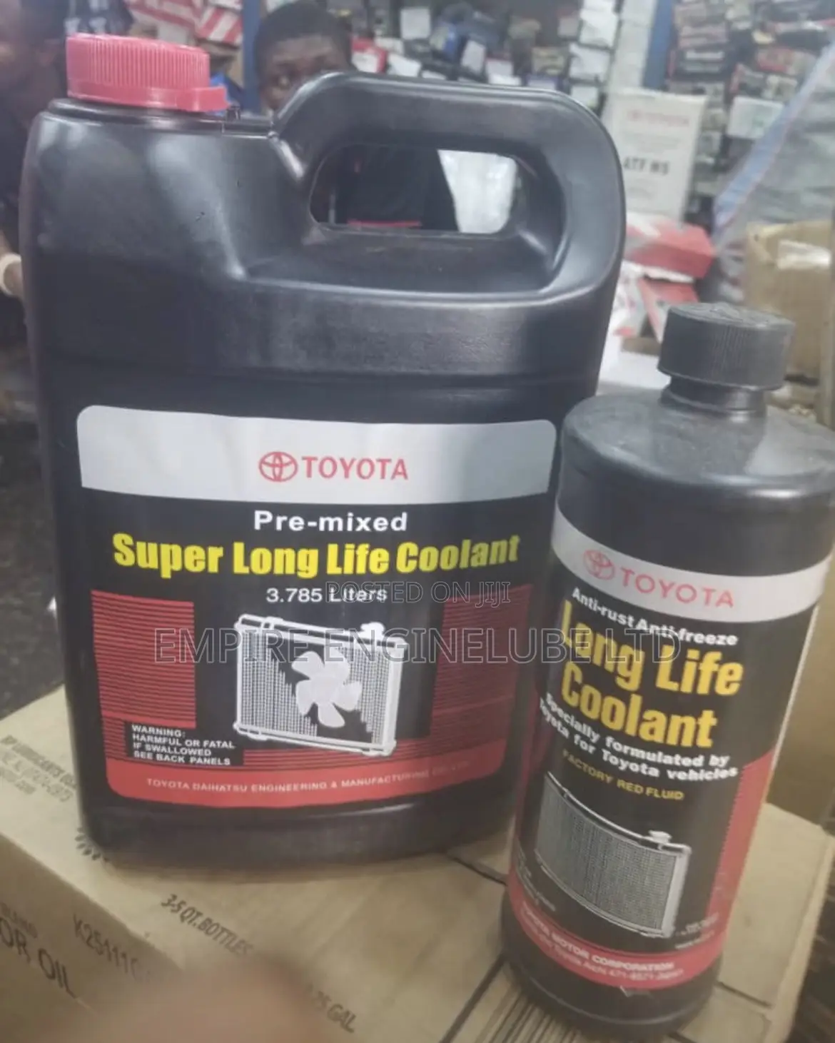 Toyota Coolant 4 and 5litres Available