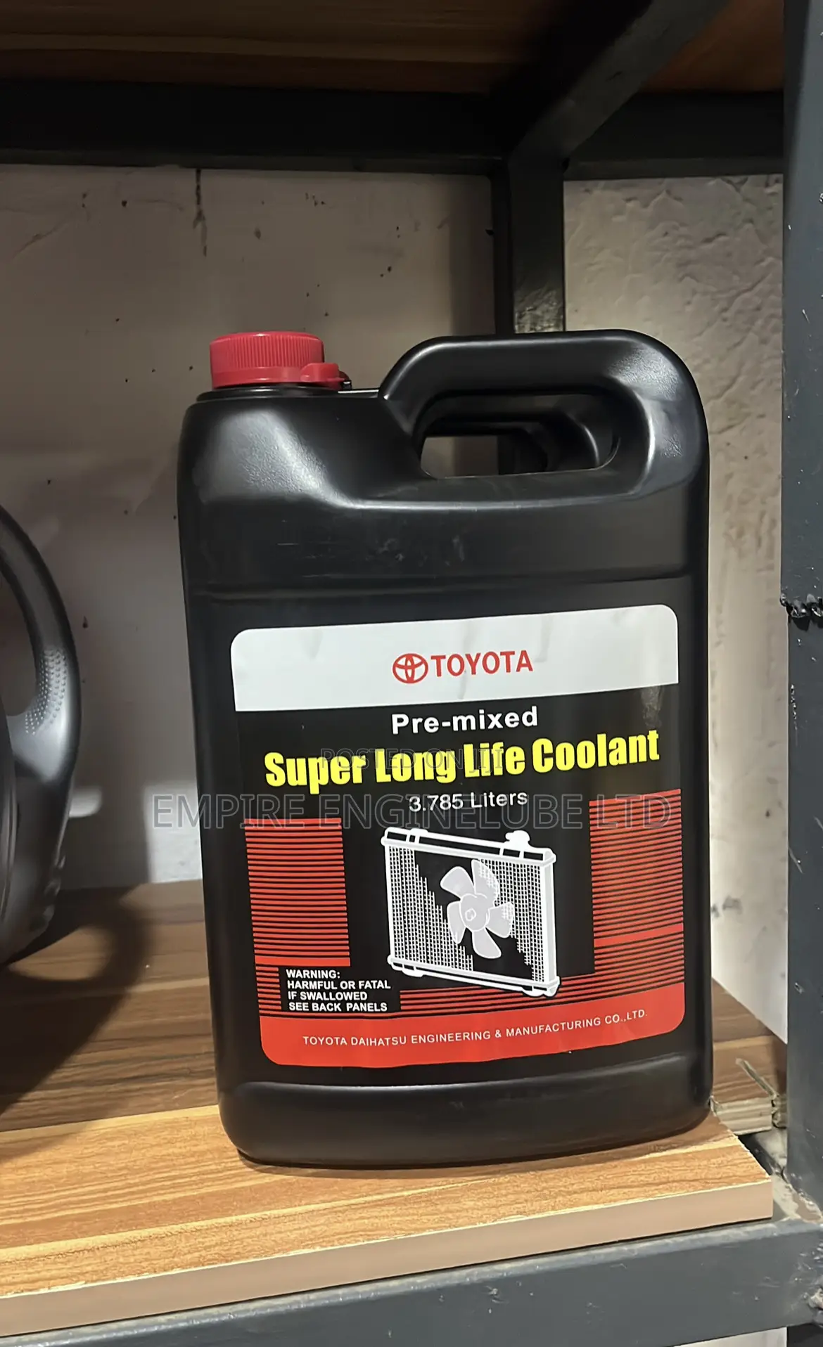 Toyota Coolant 4 and 5litres Available
