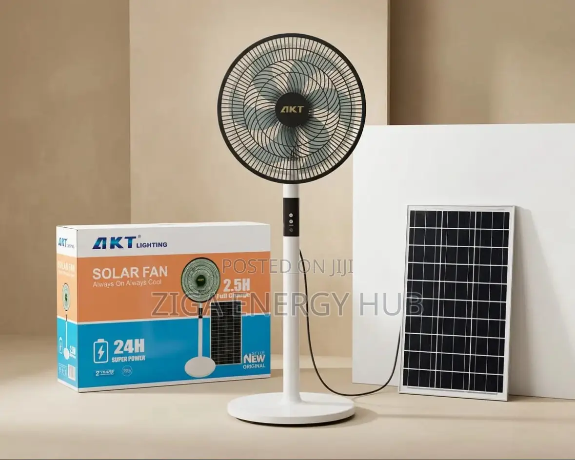 Akt Solar Rechargeable Fan