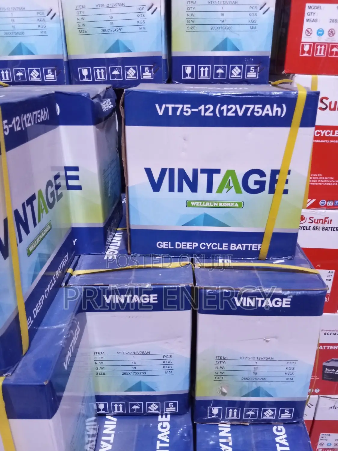 Vintage Gel Deep Circle Batteries 75ah 12v Very Much Available Now