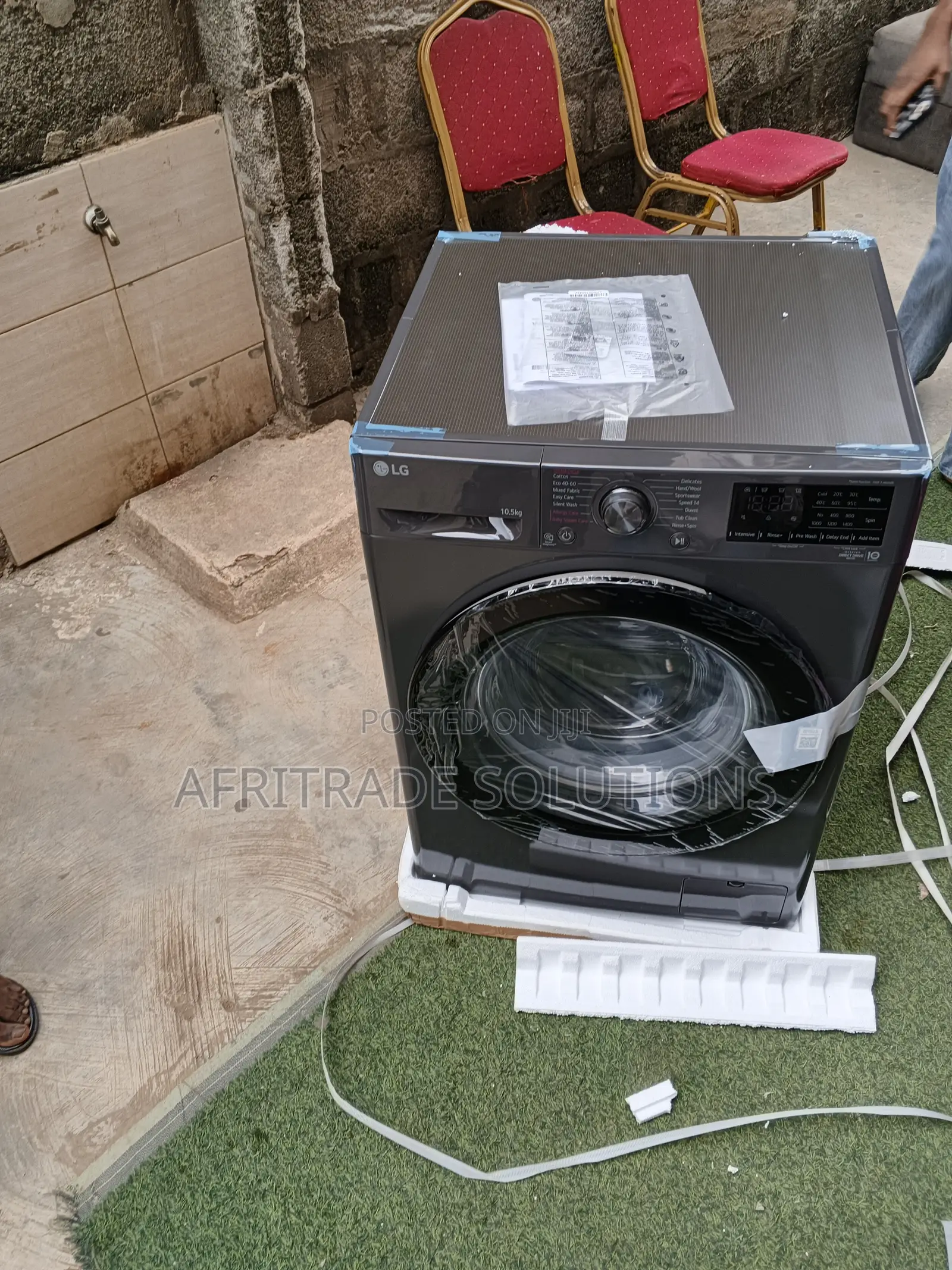Lg 10.5kg Front Load Home Washing Machine