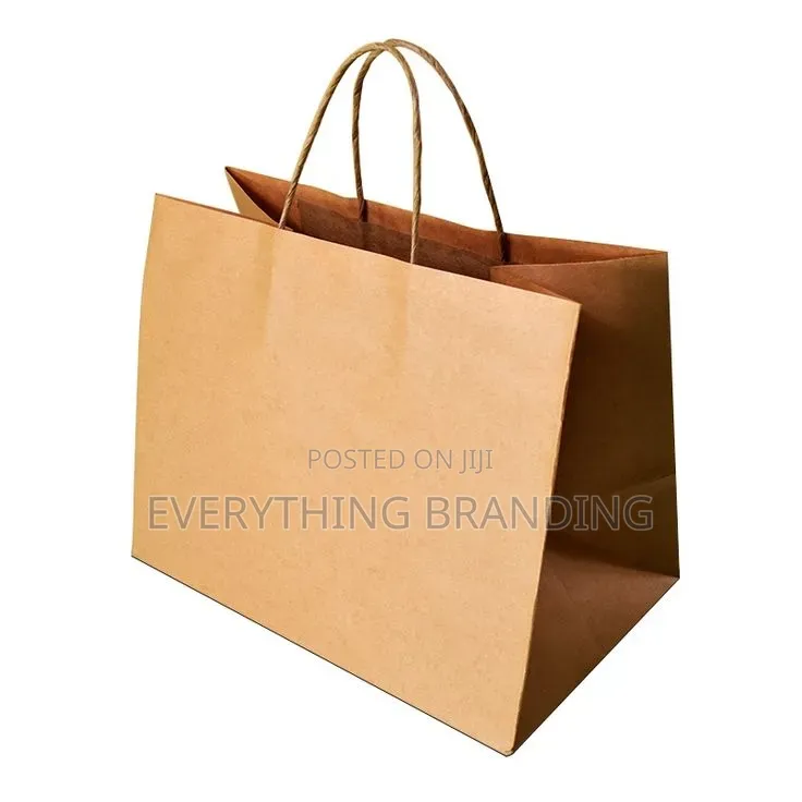 A4 Brown Kraft Paper Bag for Gift, Food, Boutique, Event