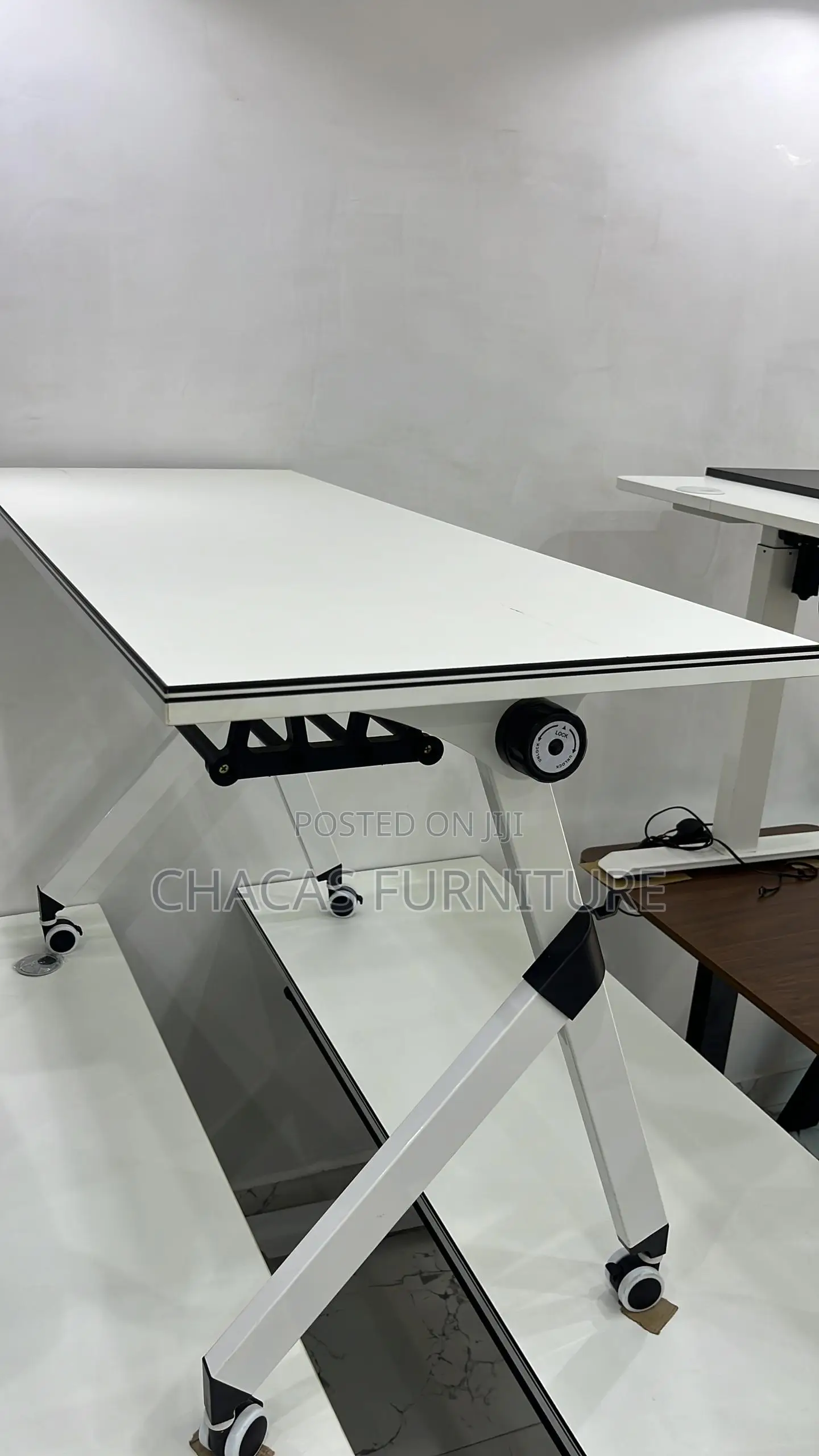 Heavy Duty Mobile Gaming Office Desk - Tiltable Foldable