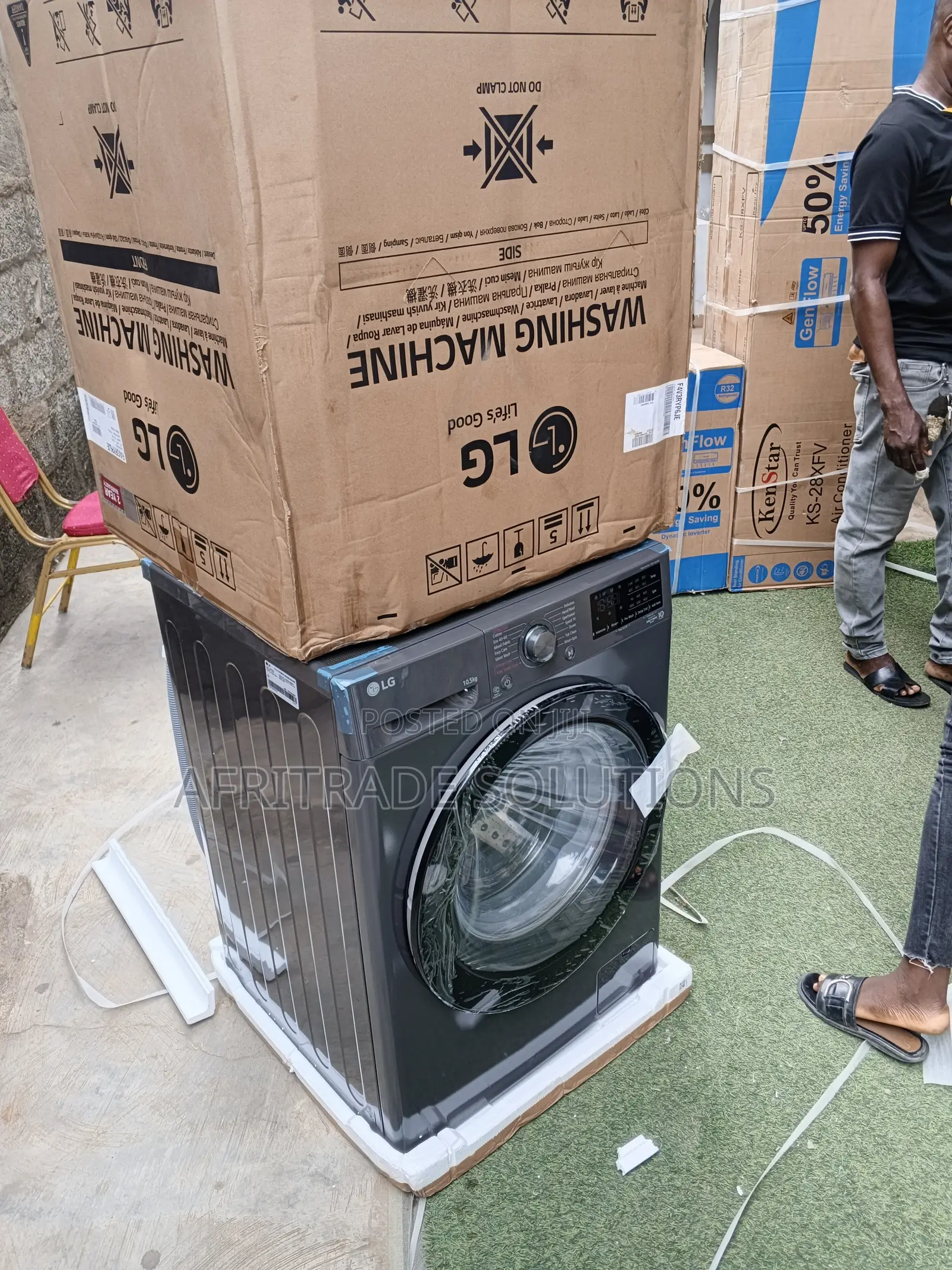 Lg 10.5kg Front Load Steam Wash Machine