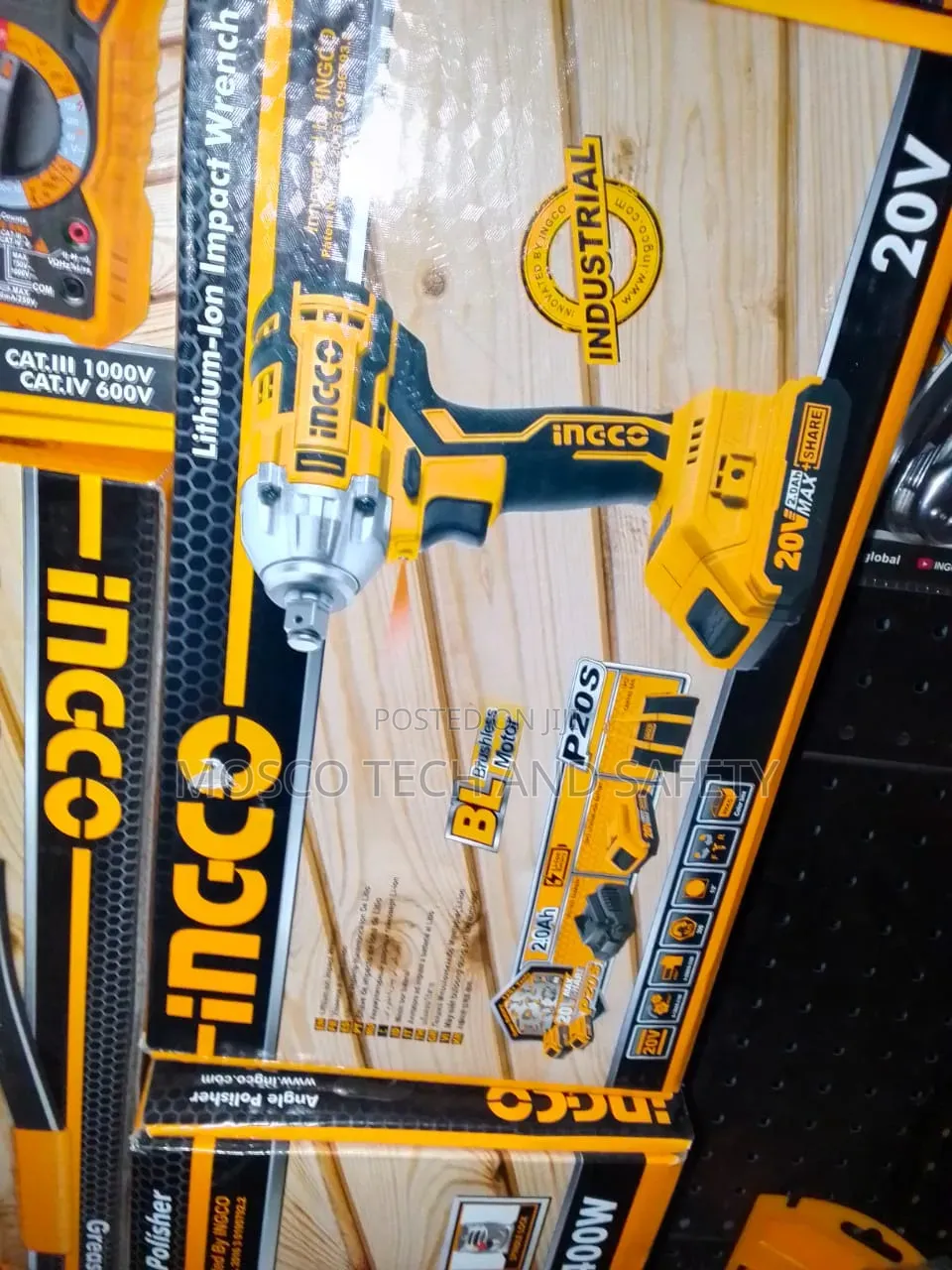 Ingco Cordless Impact Wrench Machine Available