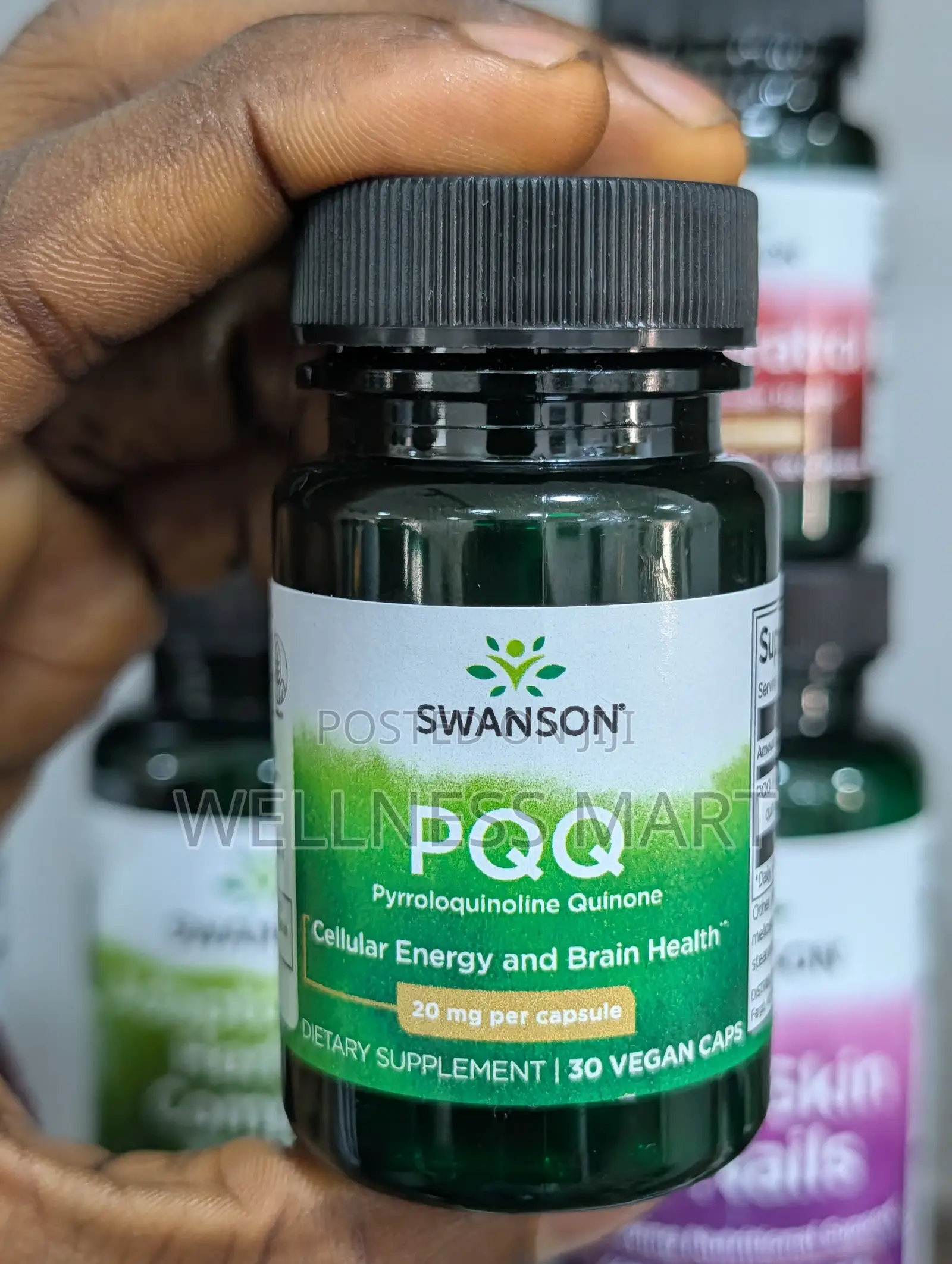 Swanson PQQ 20mg 30 Caps | Sharp Mind Every Day | Lagos