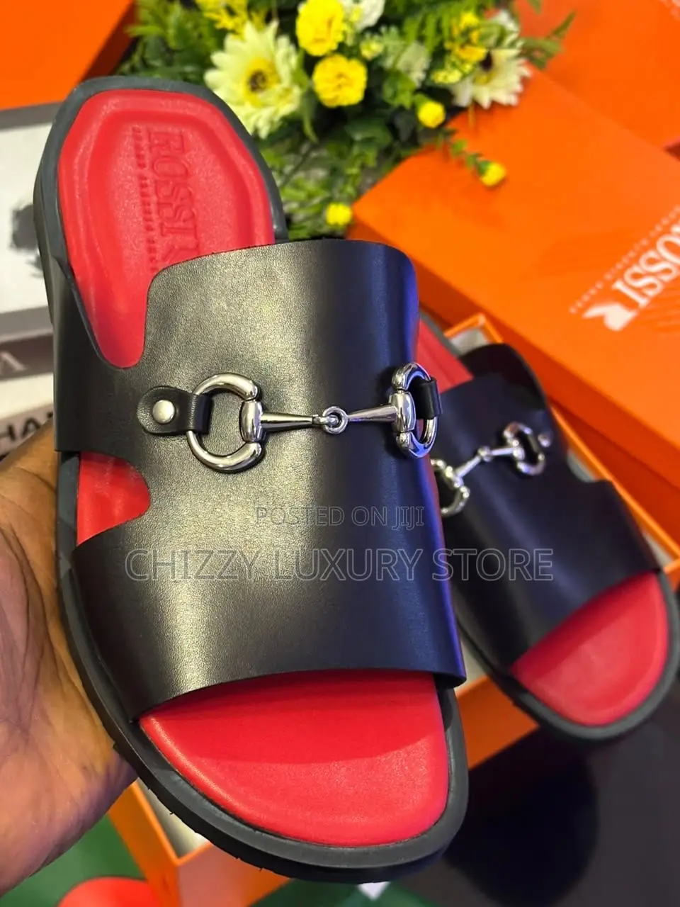 Rossi Quality Luxury Men Genuine Leather Pams