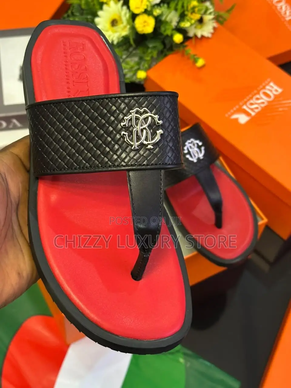 Rossi Quality Luxury Men Genuine Leather Pams