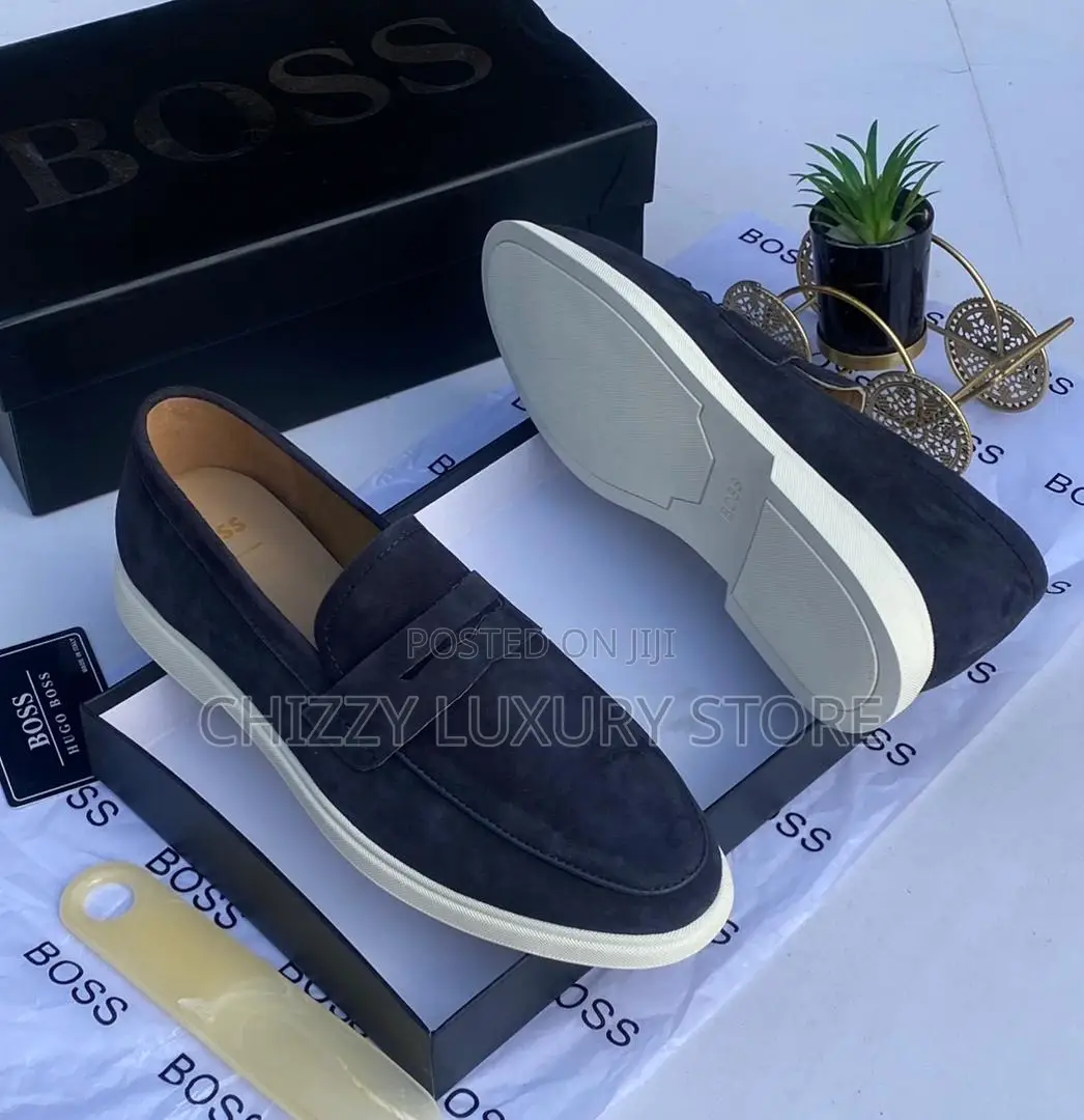 Hugo Boss Quality Luxury Men Suede Shoe