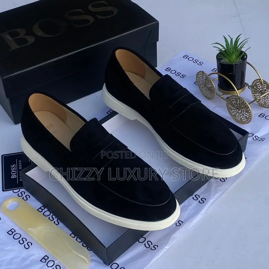 Hugo Boss Quality Luxury Men Suede Shoe