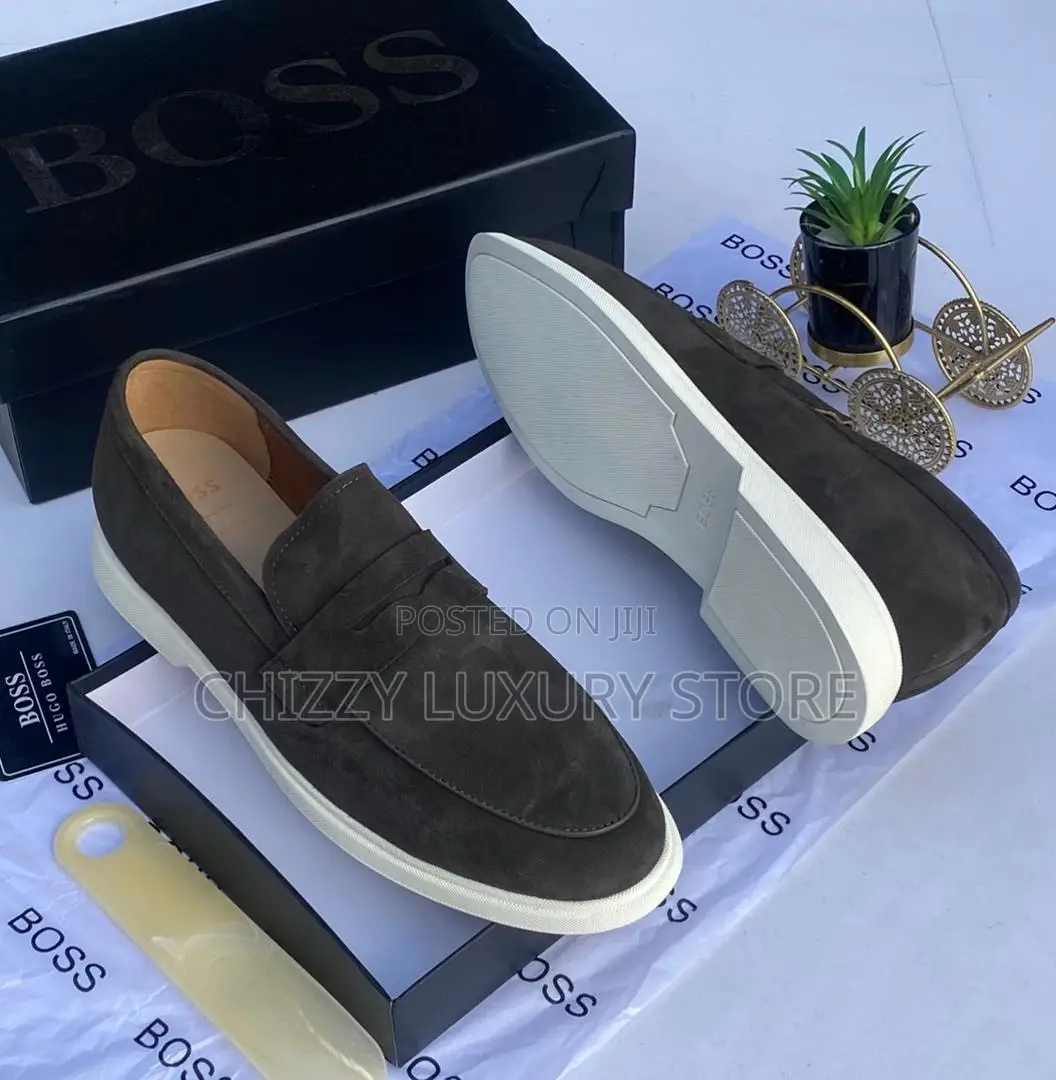 Hugo Boss Quality Luxury Men Suede Shoe