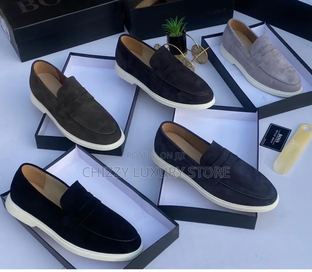 Hugo Boss Quality Luxury Men Suede Shoe