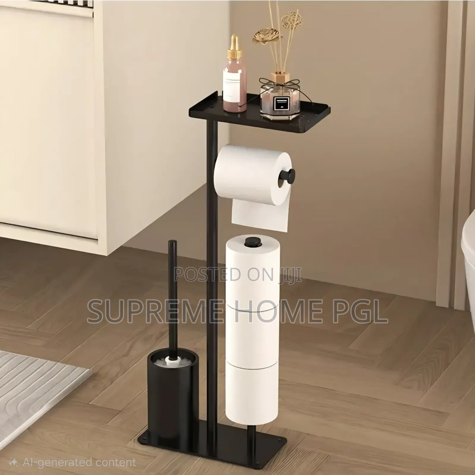 High Quality Tissue Paper Holder + Toilet Brush