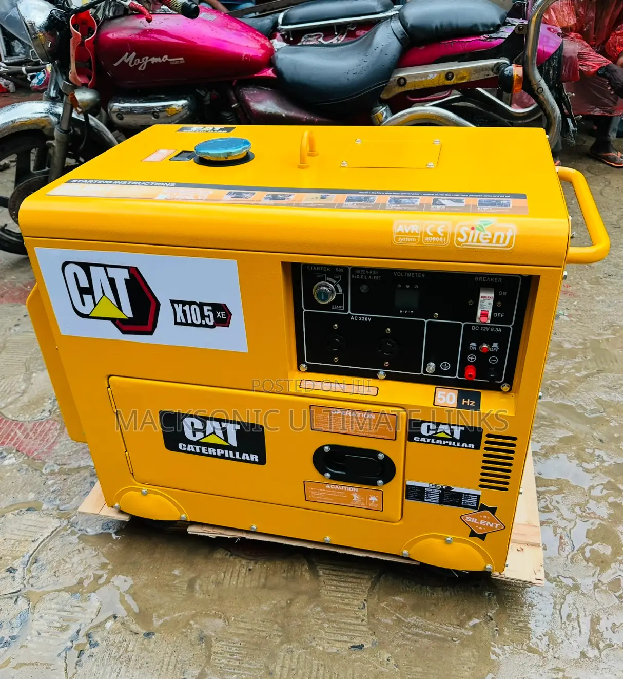 10kva Cat Caterpillar Soundproof Generator 100%Copper Coil