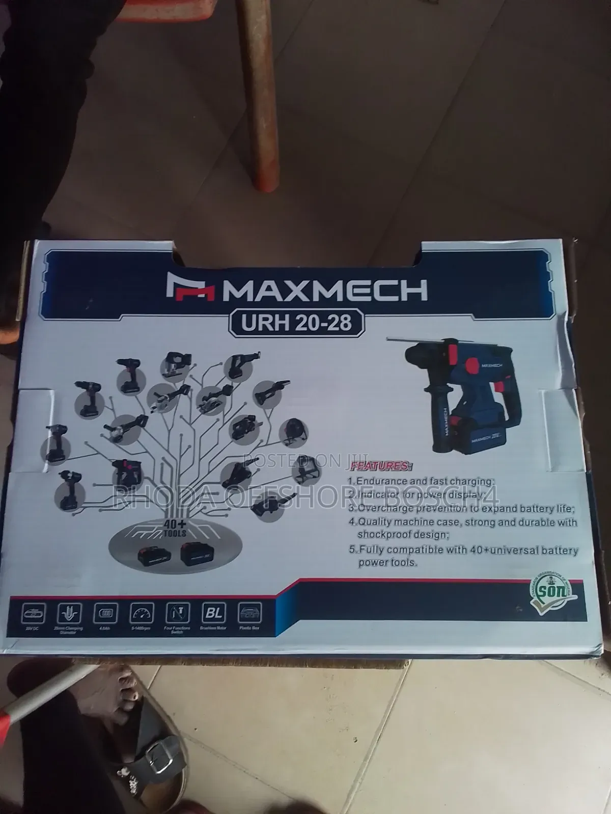 Cordless Hammer Drill (Maxmech)