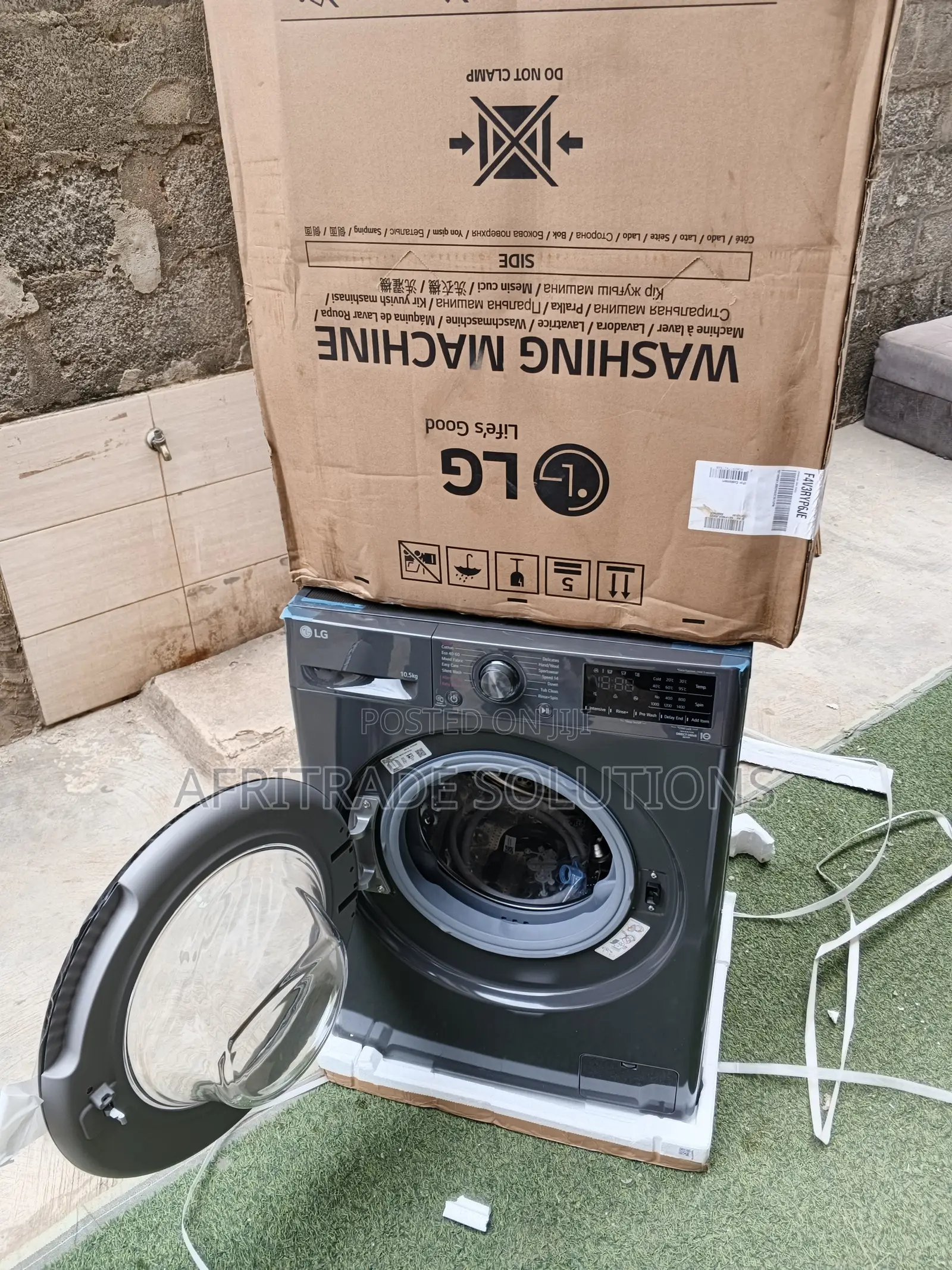 Lg 10.5kg Ultra Capacity Front Loader Washing Machine