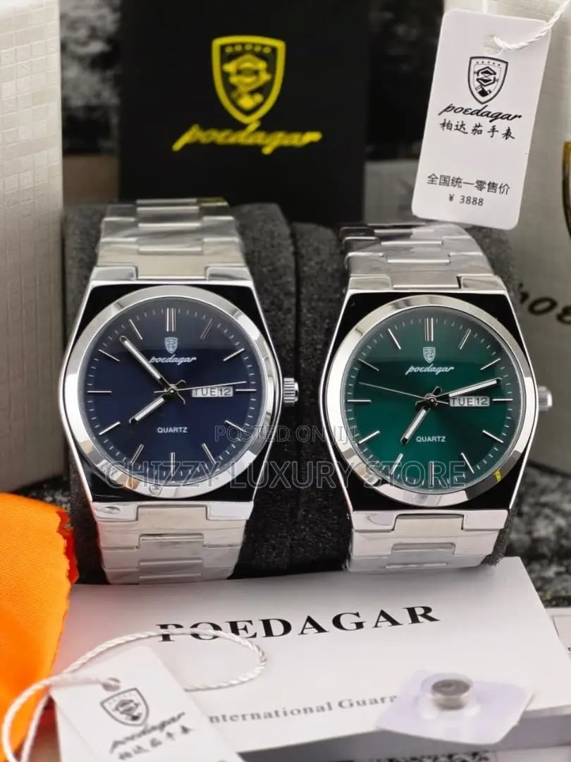 Poedagar Quality Men Chain Strap Wristwatch