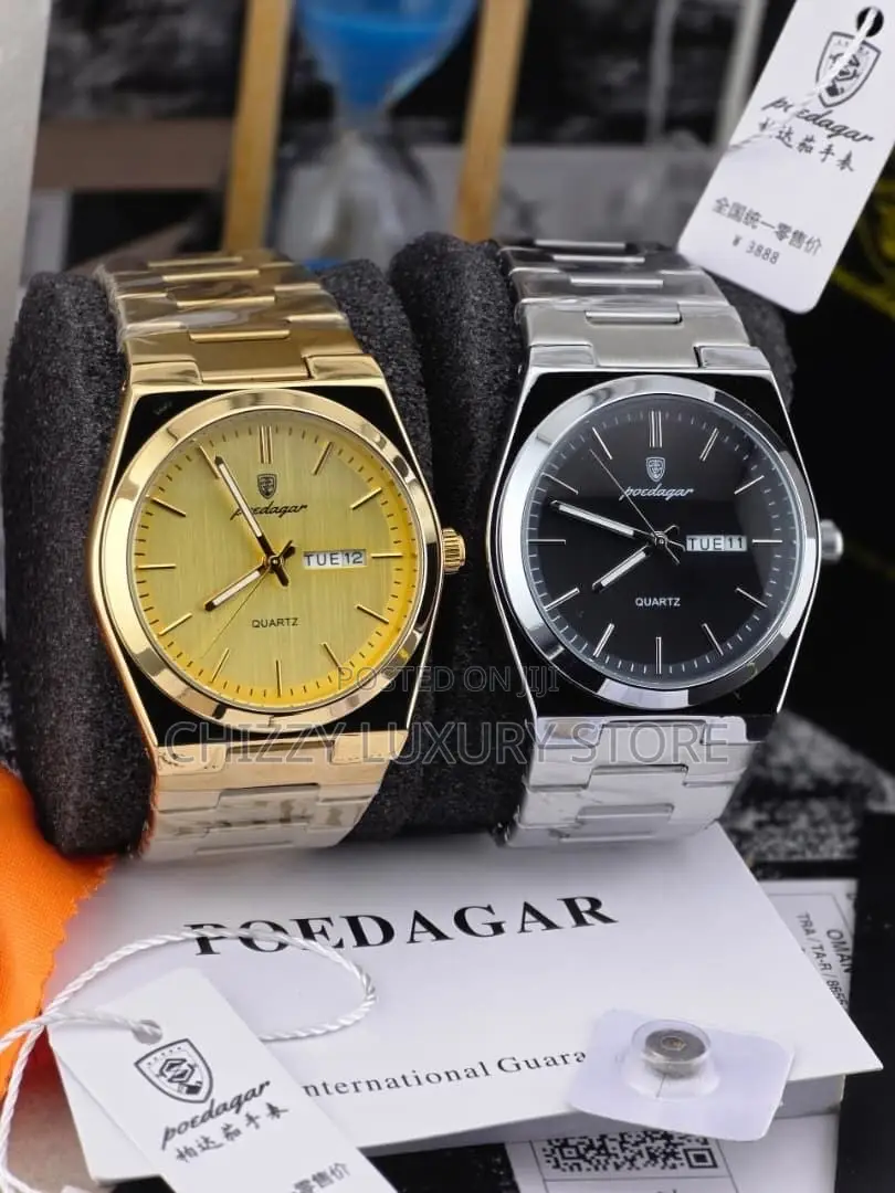 Poedagar Quality Men Chain Strap Wristwatch