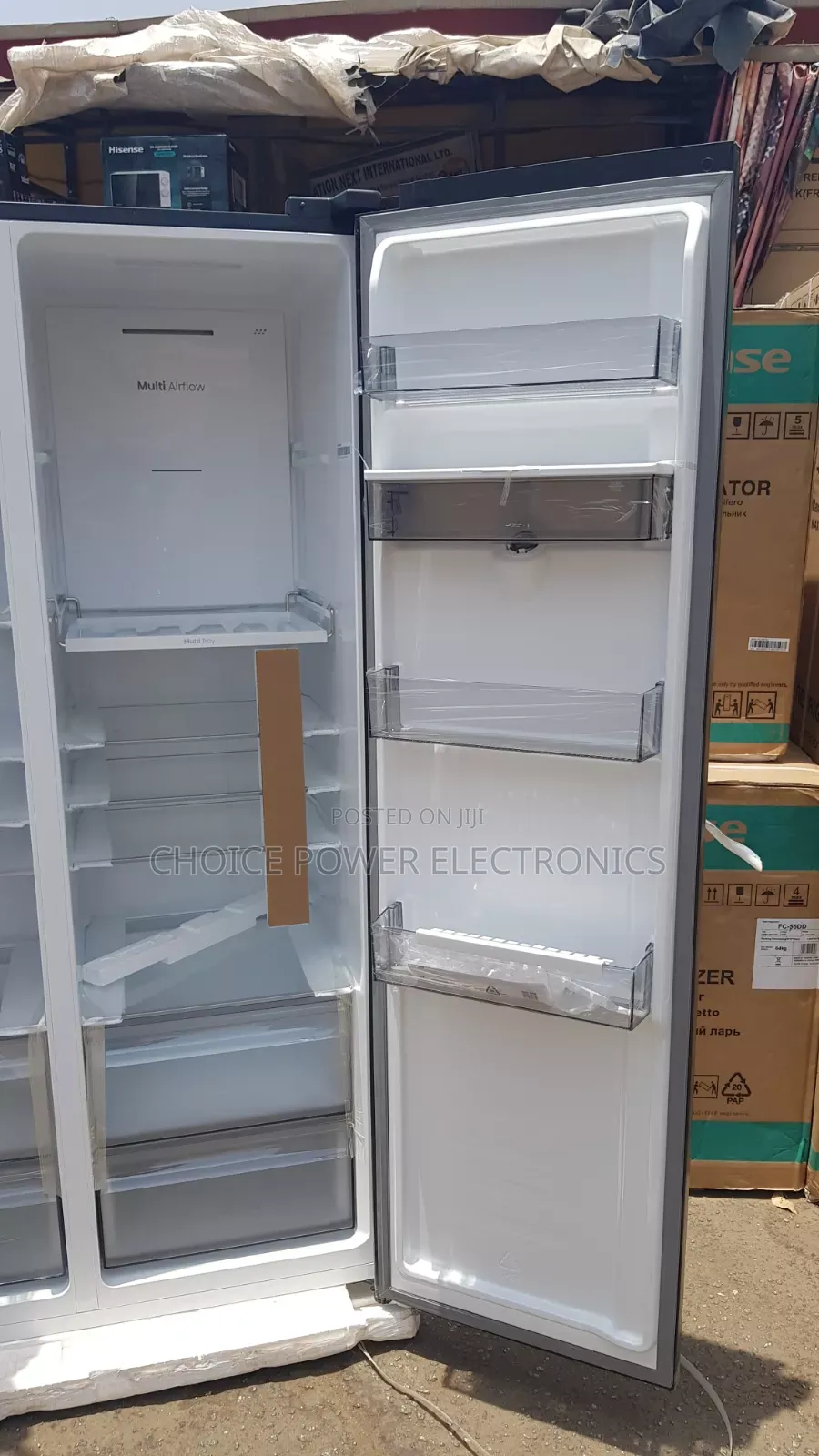 Brand New Hisense Side by Side Fridge 482liters