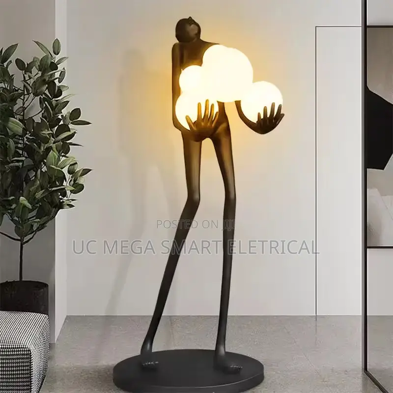 Nordic Resin Sculptures Ornaments Home Decoration Creative Floor Lamp