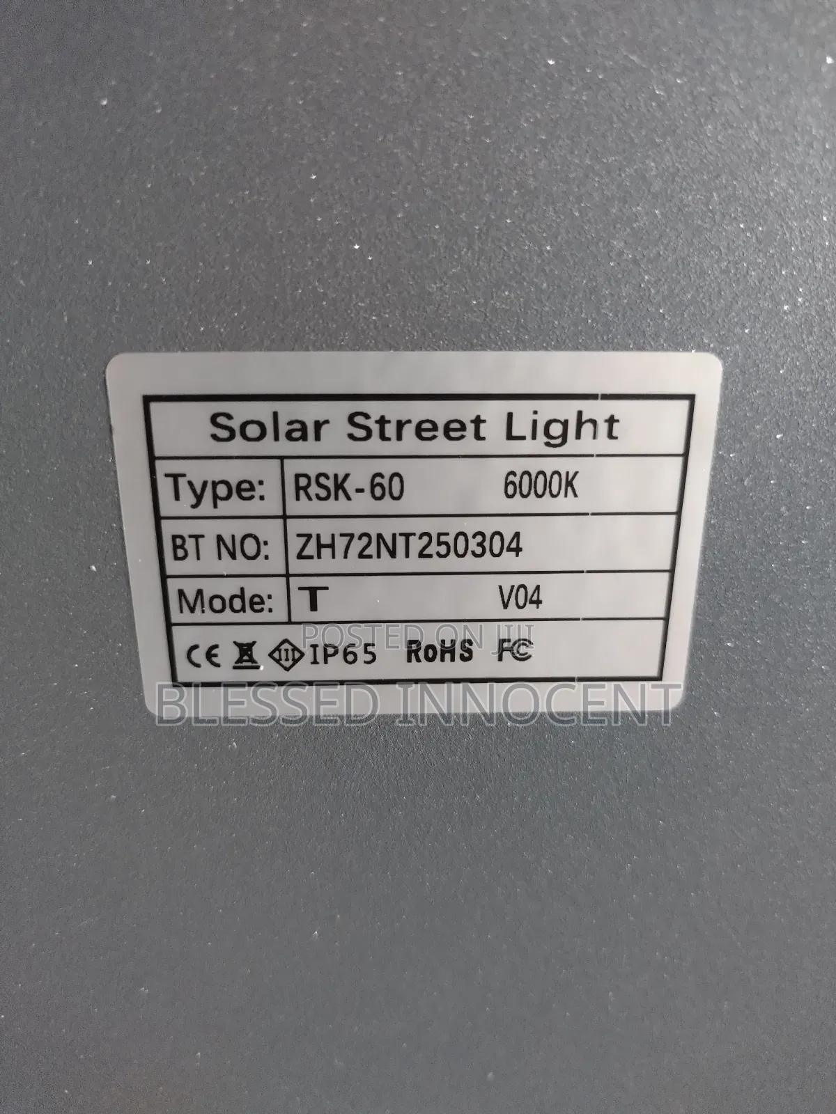 60w All-in-One Solar Street Light Waterproof Outdoor Led Lamp