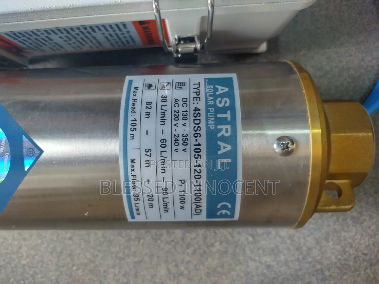 Astral 1.1kw Solar Submersible Water Pump With Controller 4sds6-105