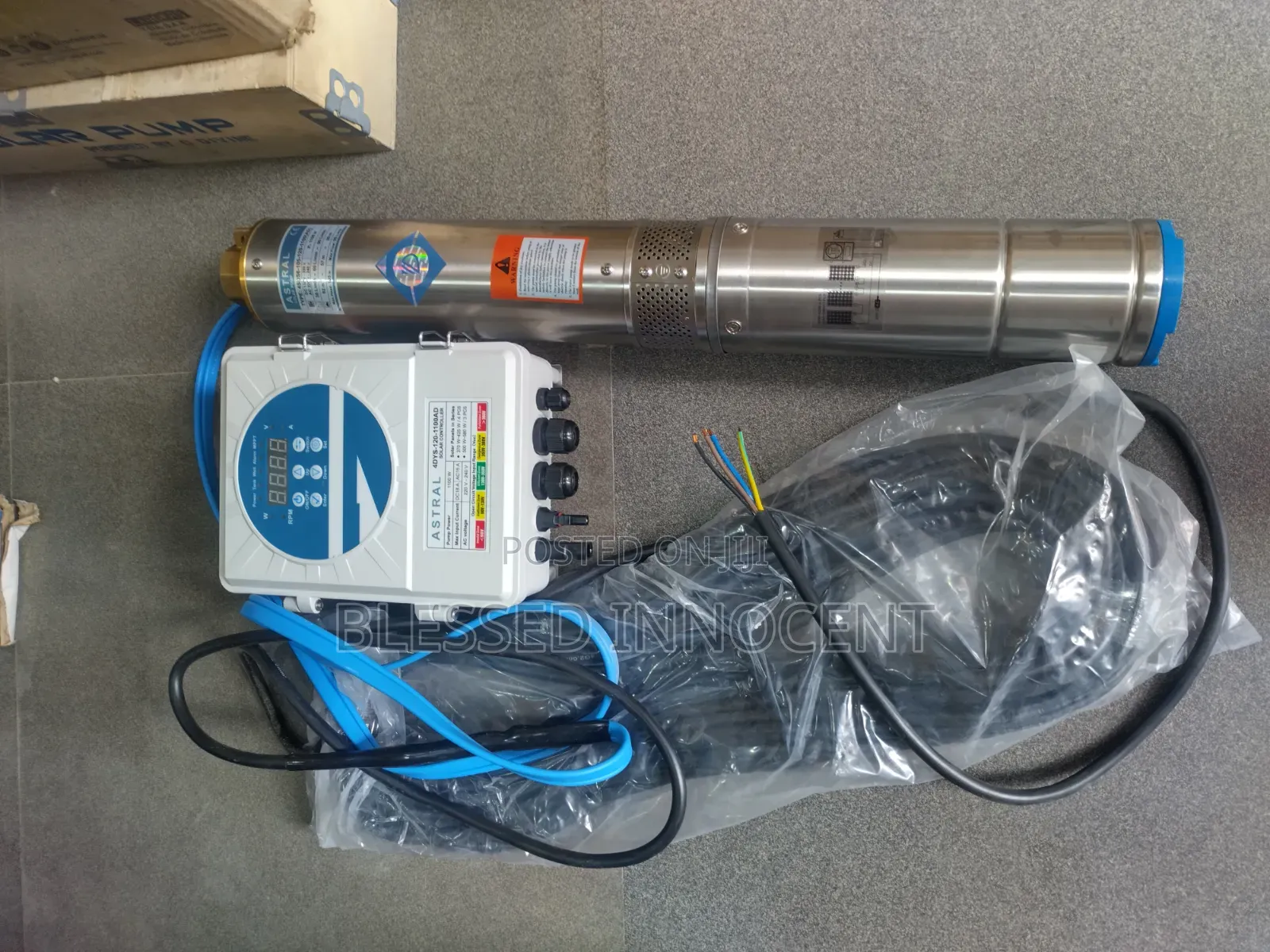 Astral 1.1kw Solar Submersible Water Pump With Controller 4sds6-105