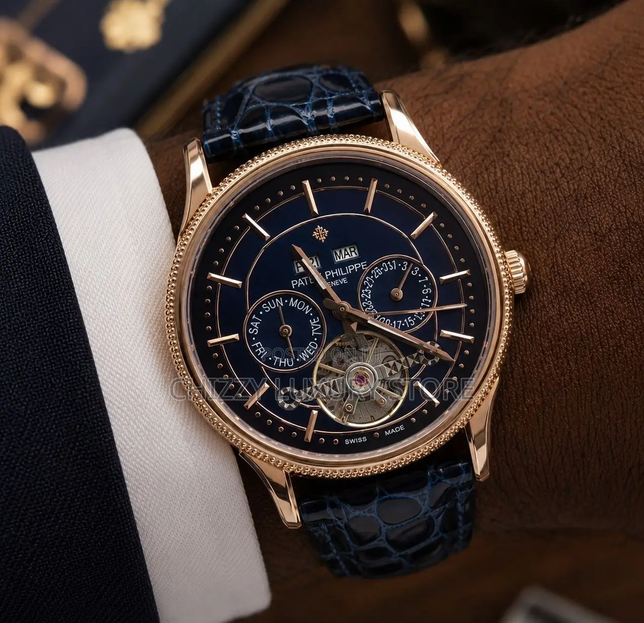 Patek Philippe Quality Luxury Automatic Engine Wristwatch