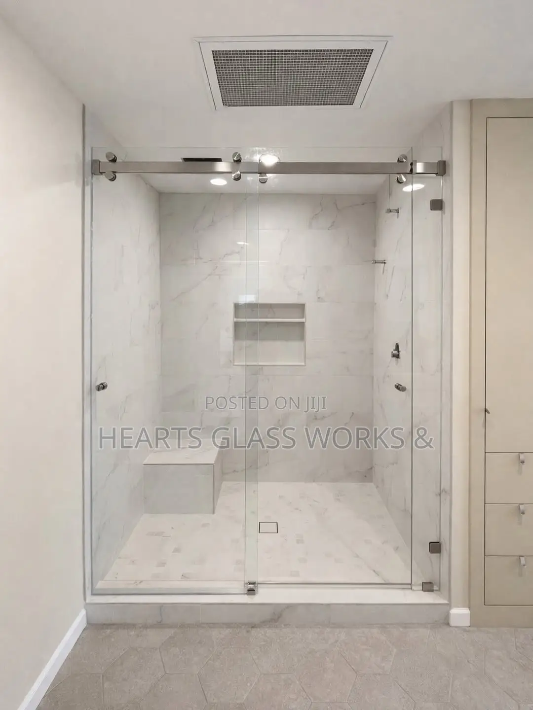 Frameless Slider for Contemporary Finish