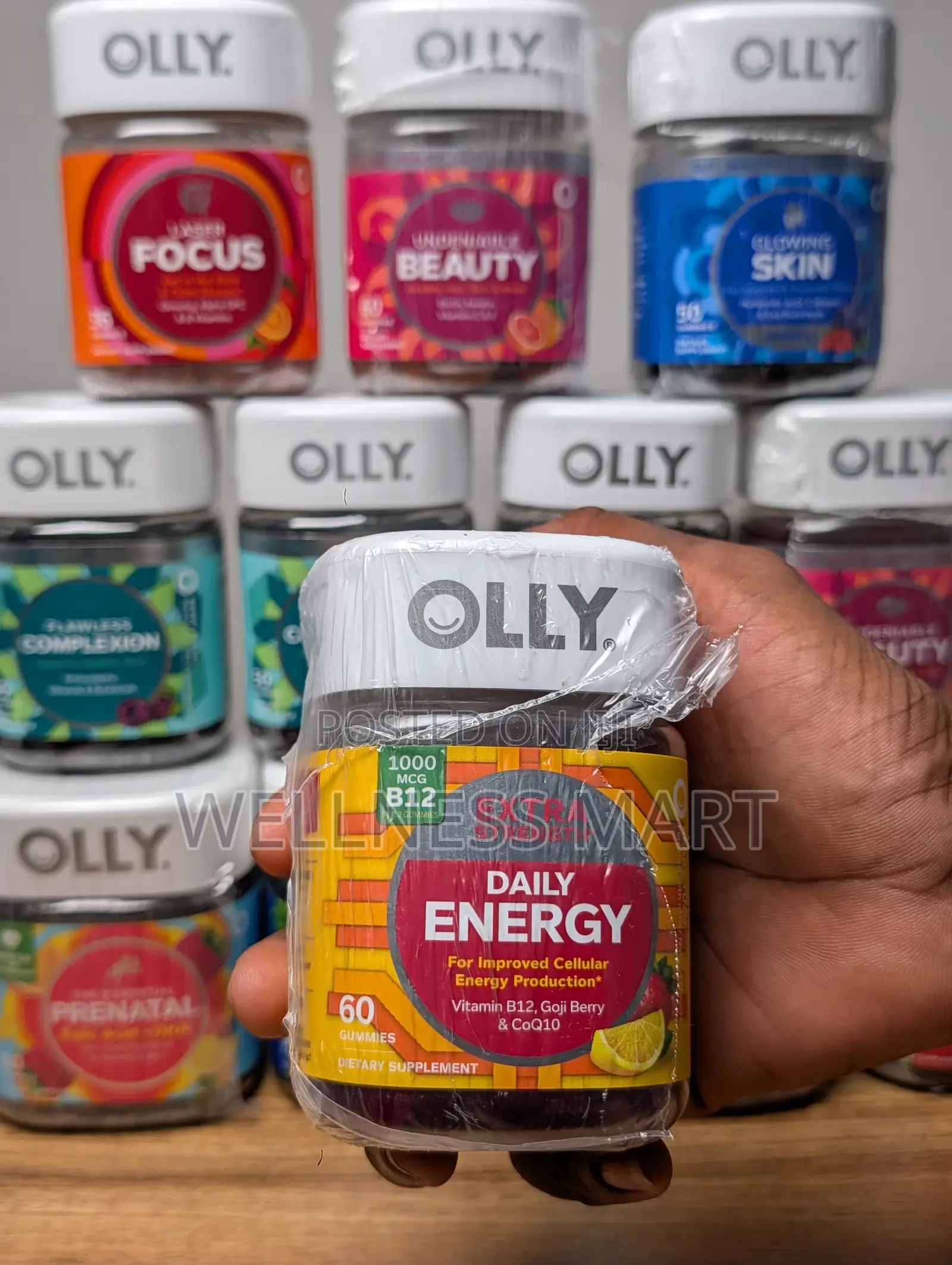 Olly Extra Strength Energy Gummies | B12 + Coq10 | No Caffeine | Lagos