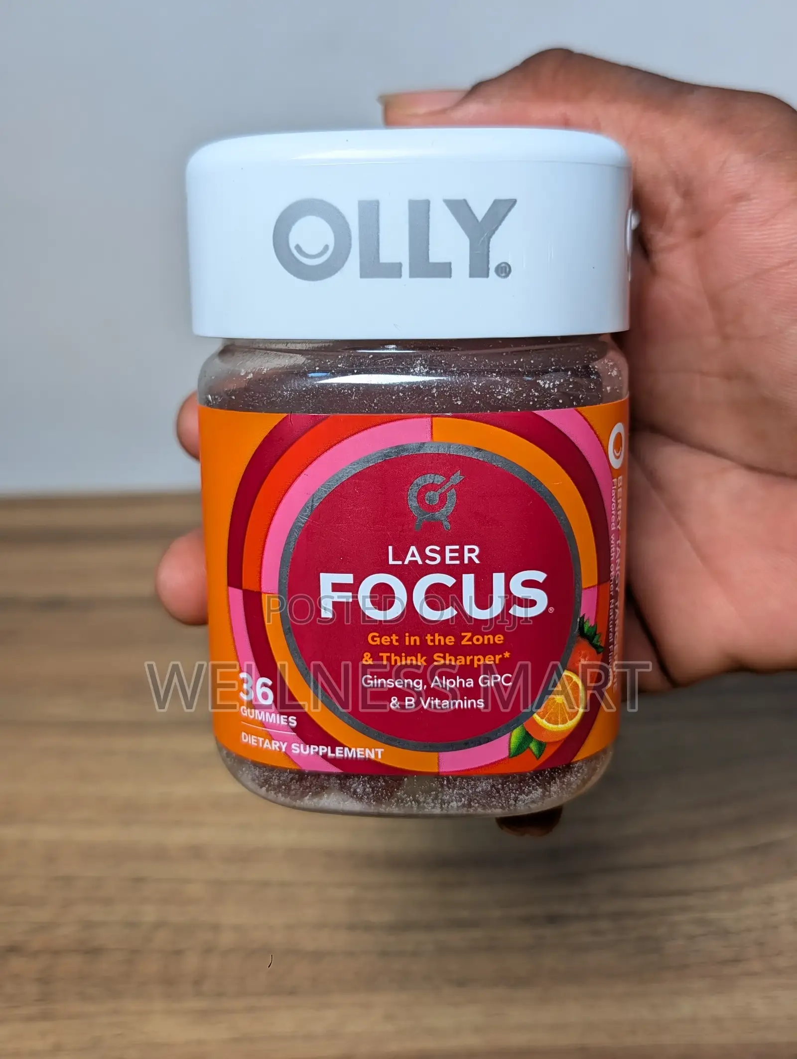 Olly Laser Focus Gummies | Ginseng + Alpha GPC | Brain Boost | Lagos
