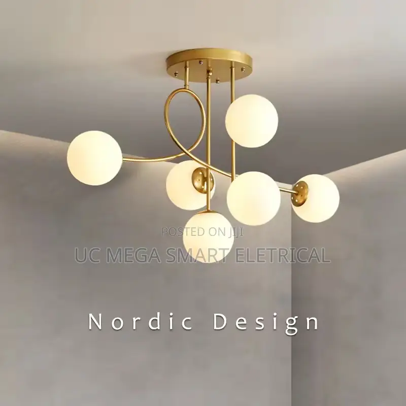 Nordic Glass Pendant Light Modern Minimalist Bedroom Chandelier