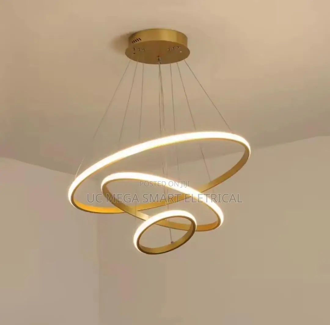 Modern Simple Led Living Room Lights Light Luxury Round Dining Room