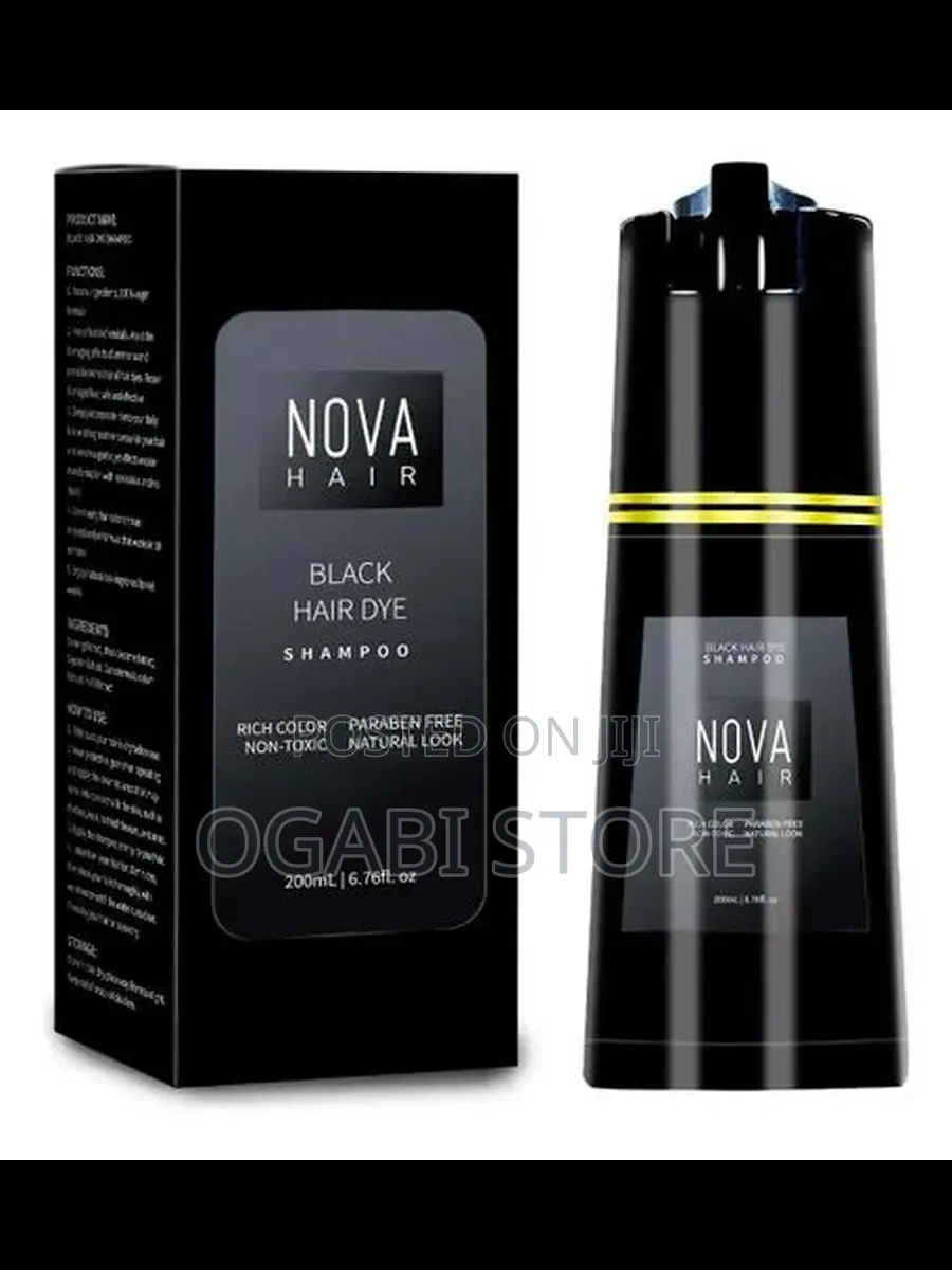 Nova Hair Dye Shampoo[Black and Gold]