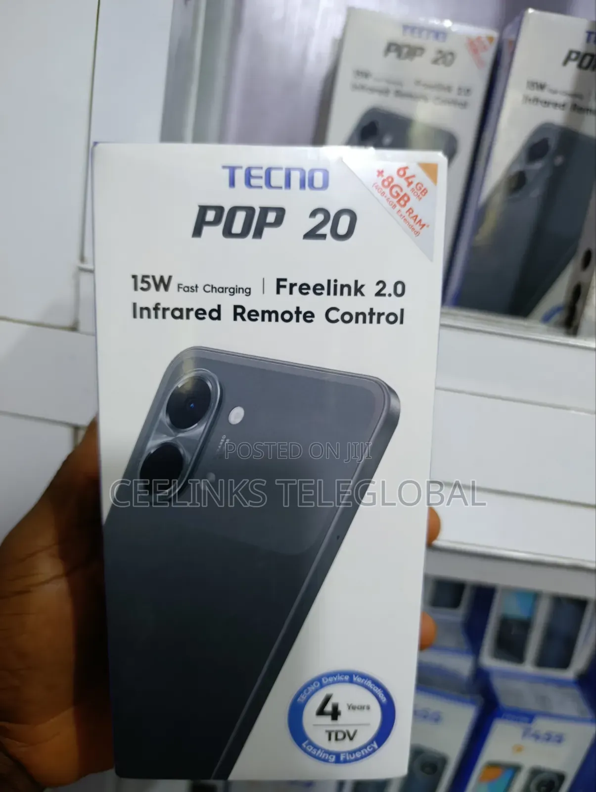 New Tecno Pop 20 64 GB Black