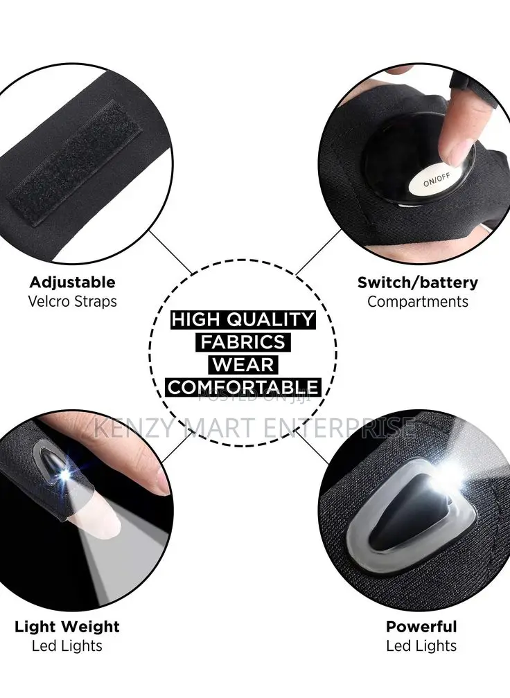 Hands Free Finger Light Gloves for Diy Home Repairs