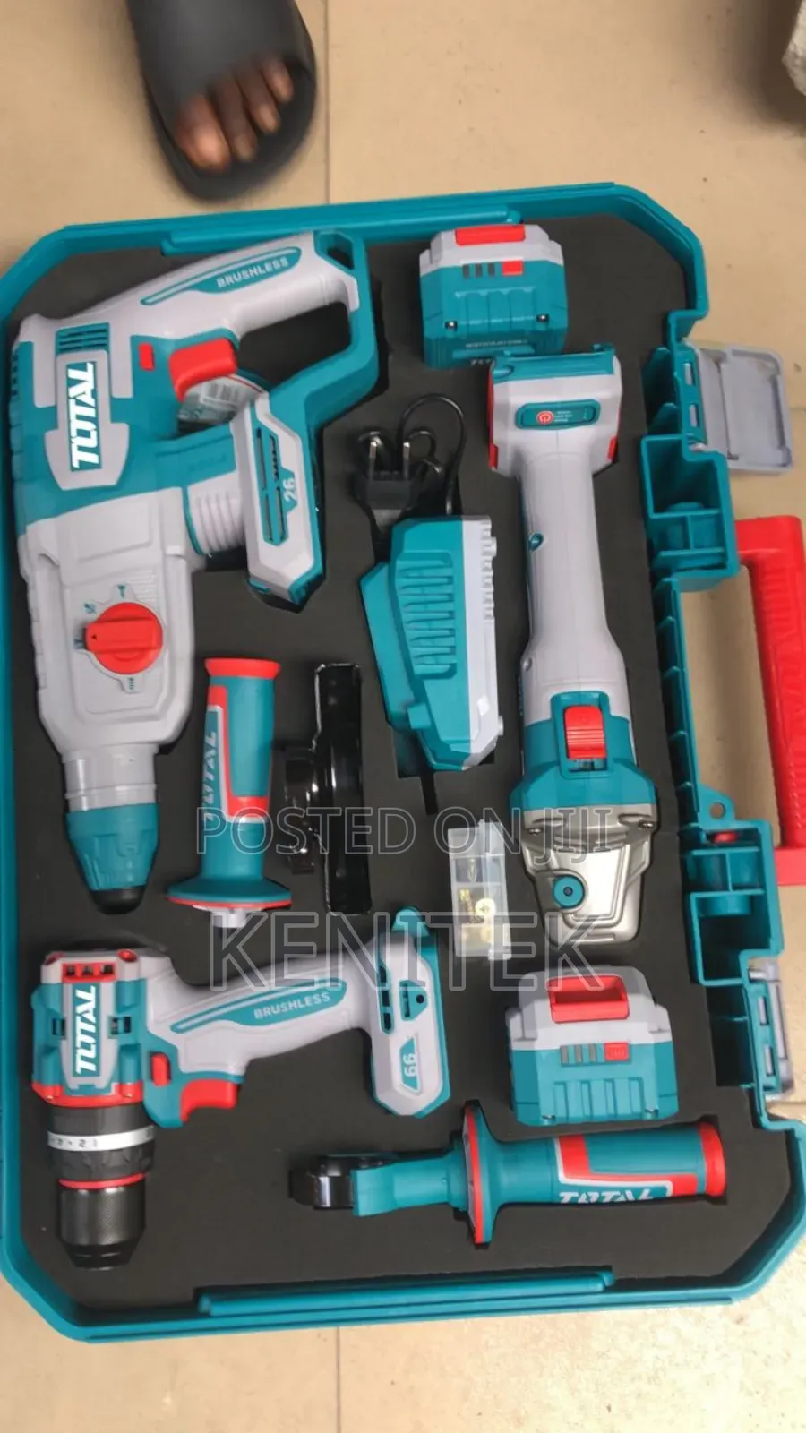 Total Brushless Cordless Power Tool Combo Kit