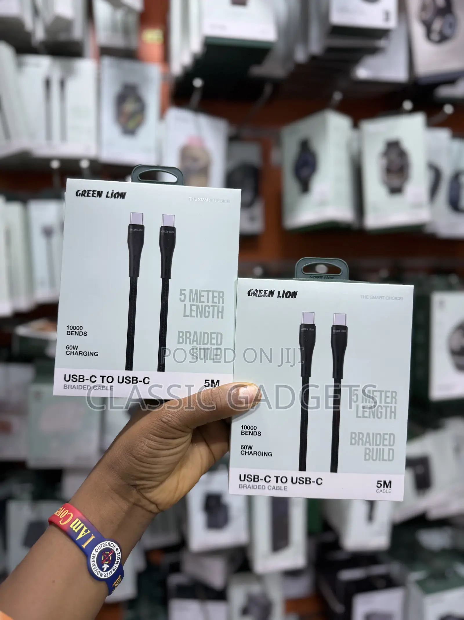 Green Lion Usb-C to Usb-C Braided Cable 60w - Black