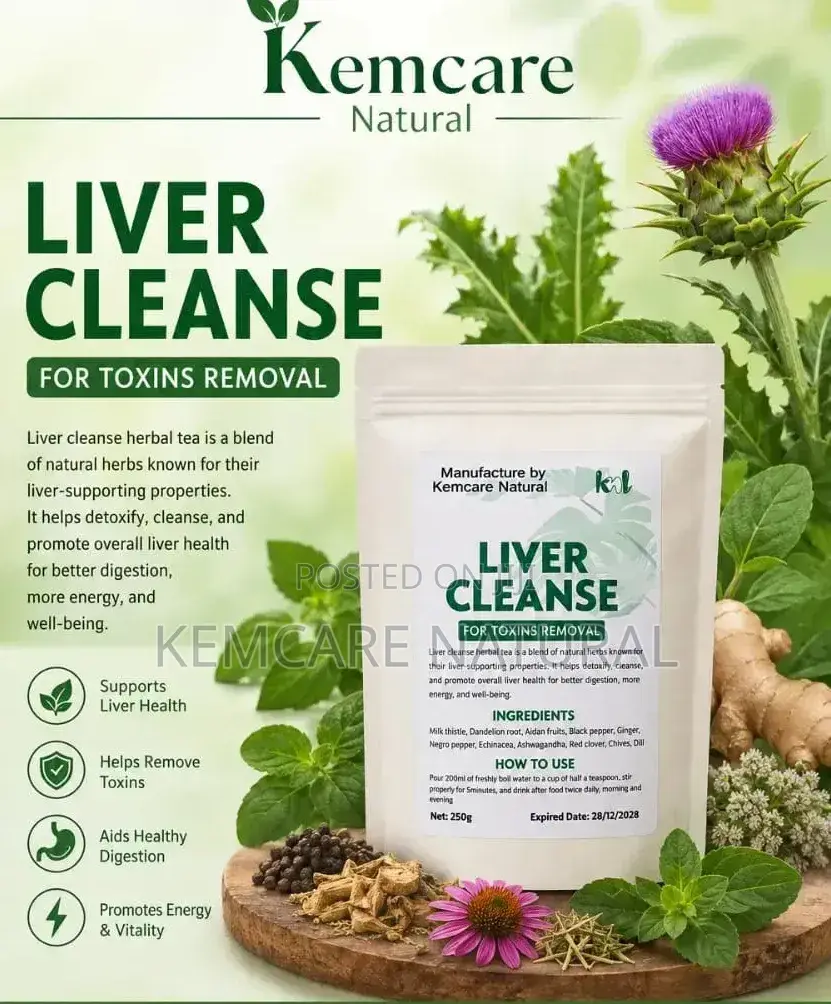 Kemcare Natural Liver Cleanser Milk Thistle Dandelion Root Ginger